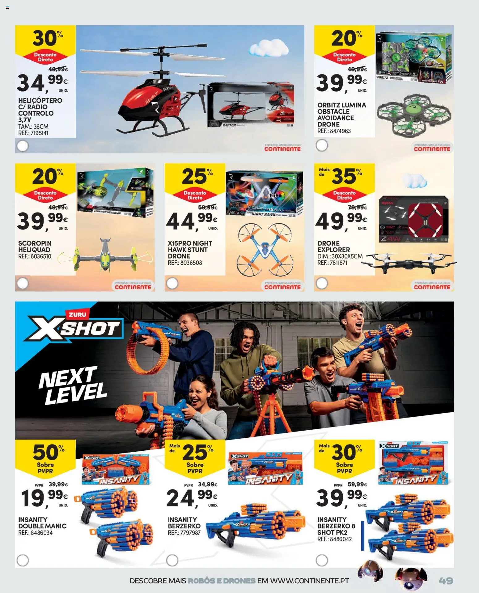 Continente - Brinquedos │ válido de 13.11.2025 | Página: 49 | Produtos: Rádio, Drone