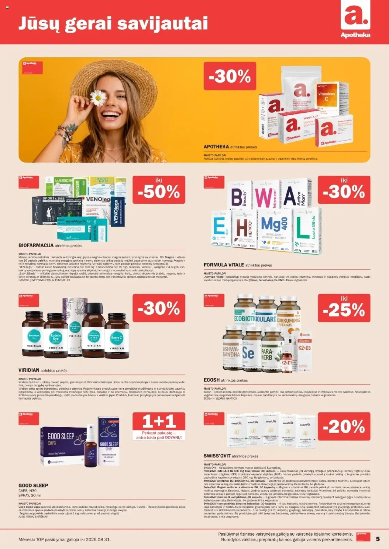 Apotheka - Leidinys│galioja nuo 01.08.2025 | Puslapis: 5