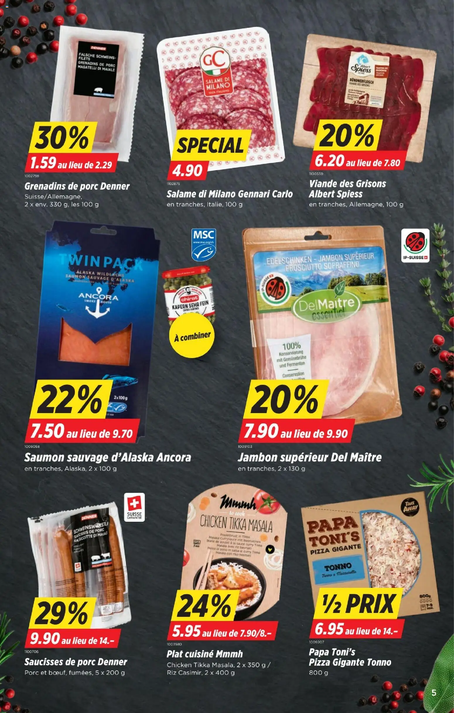 Denner Aktionen FR – gültig ab 26.02.2026 | Seite: 5 | Produkte: Pouletbrust, Pizza