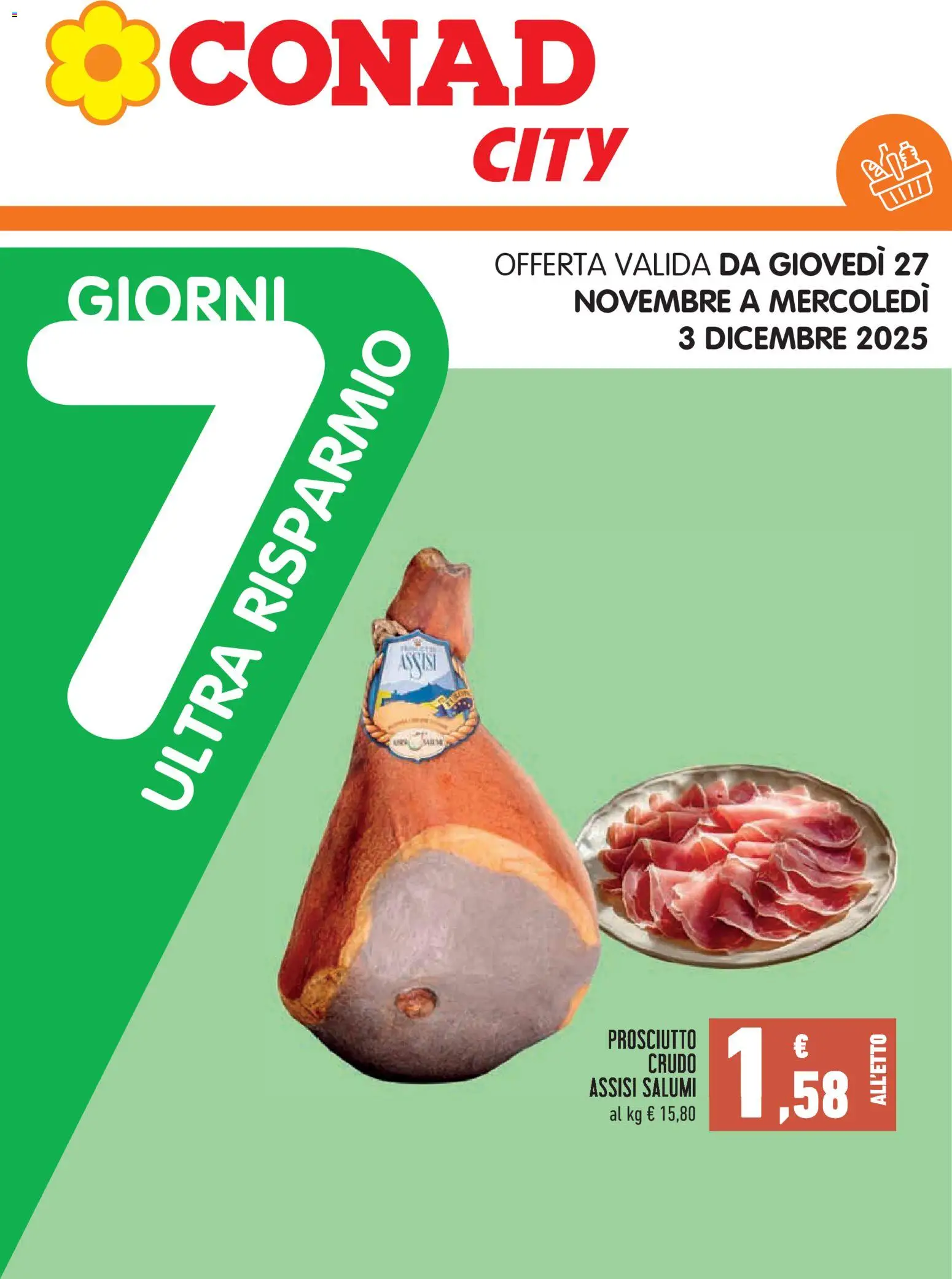 Volantino Conad del 20.11.2025 | Pagina: 21 | Prodotti: Prosciutto Crudo, Prosciutto