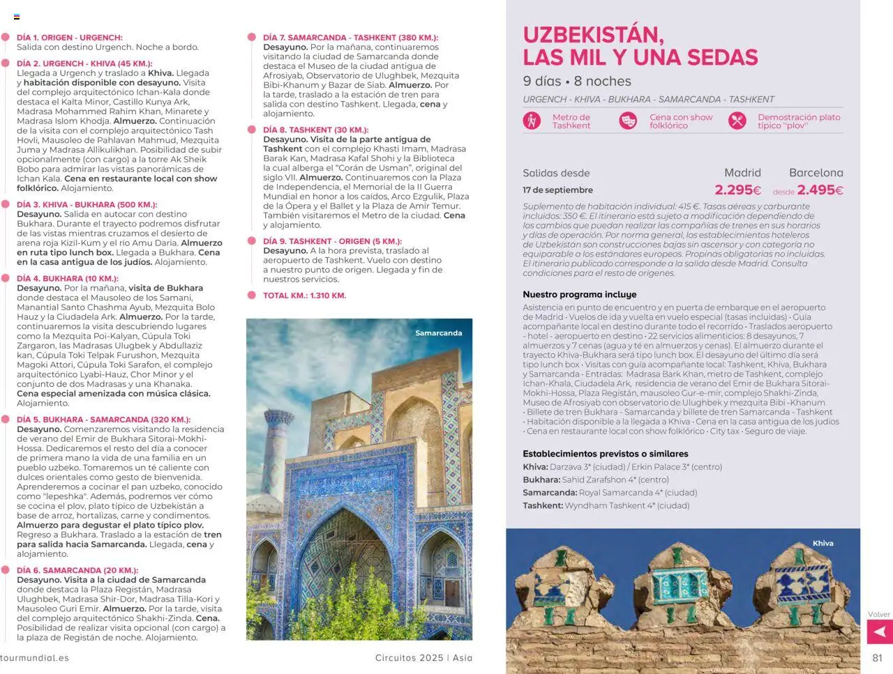Viajes El Corte Inglés Circuitos exclusivos │ válido desde el 01.05.2025 | Página: 81 | Productos: Pan, Té, Cocina, Biblioteca