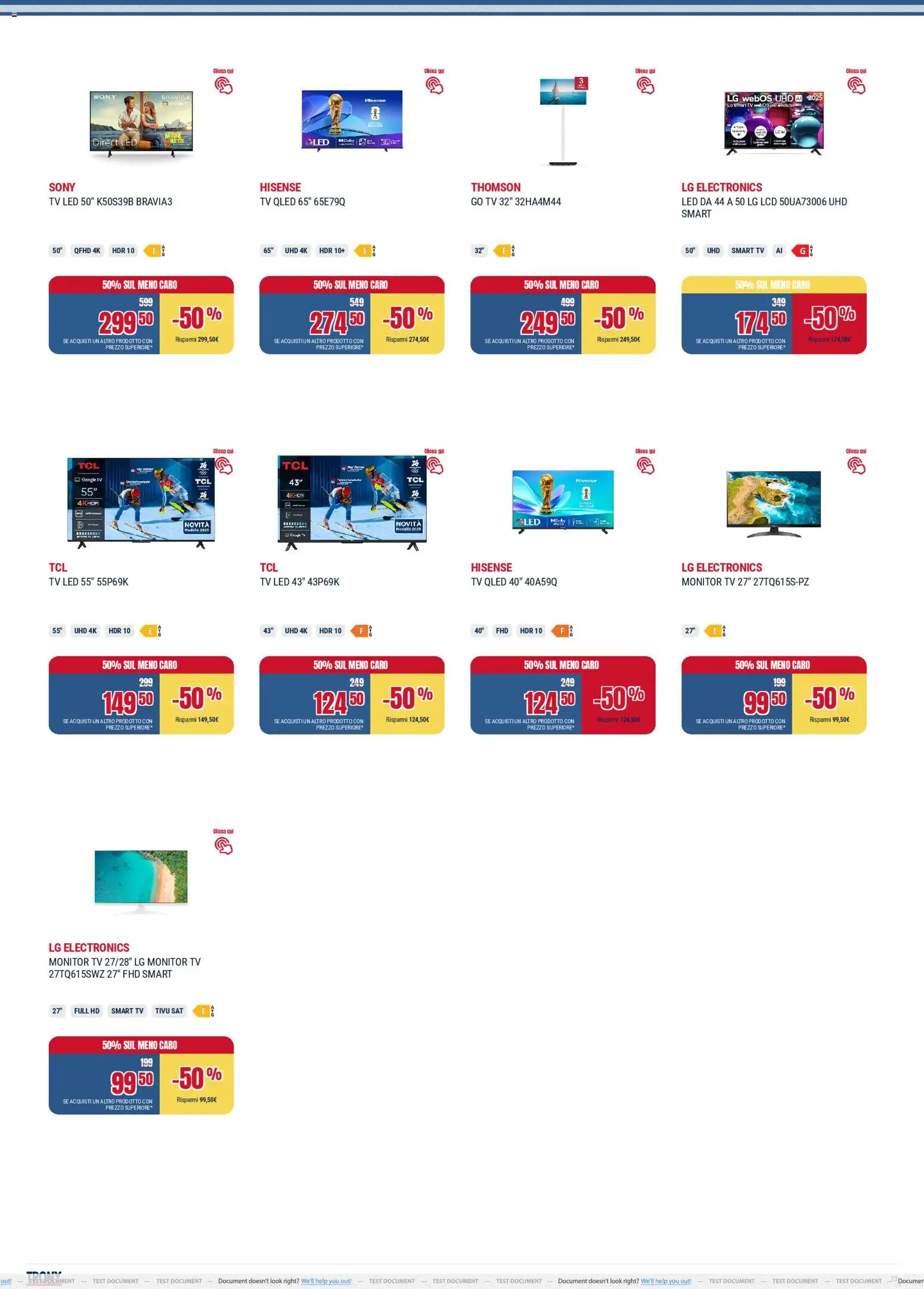 Volantino Trony del 04.12.2025 | Pagina: 13 | Prodotti: Monitor, smart TV, TV