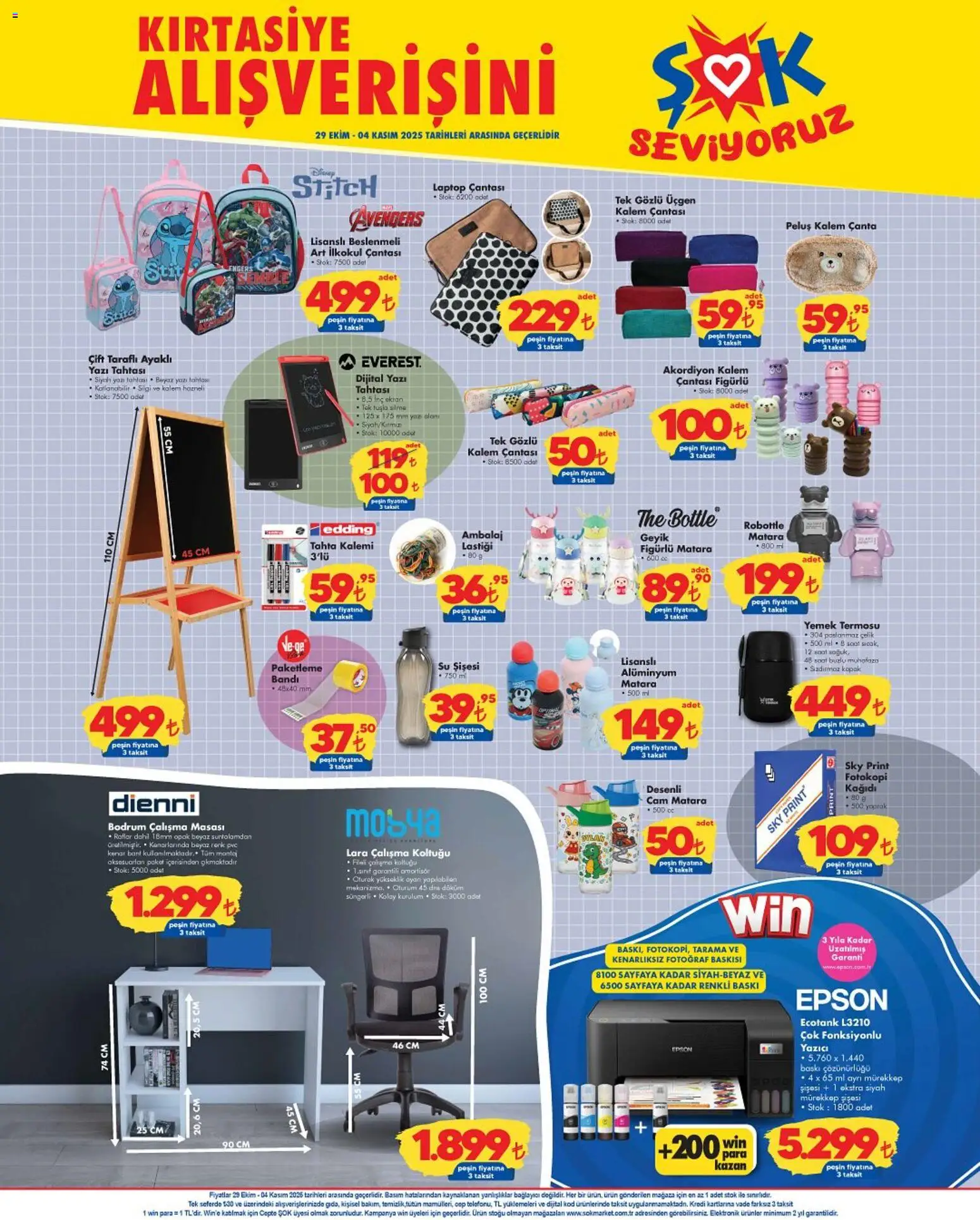 Şok Market Katalog - 29.10.2025 tarihinden itibaren geçerlidir | Sayfa: 5 | Ürünler: Baskı, Çanta, Bağlayıcı, Bant