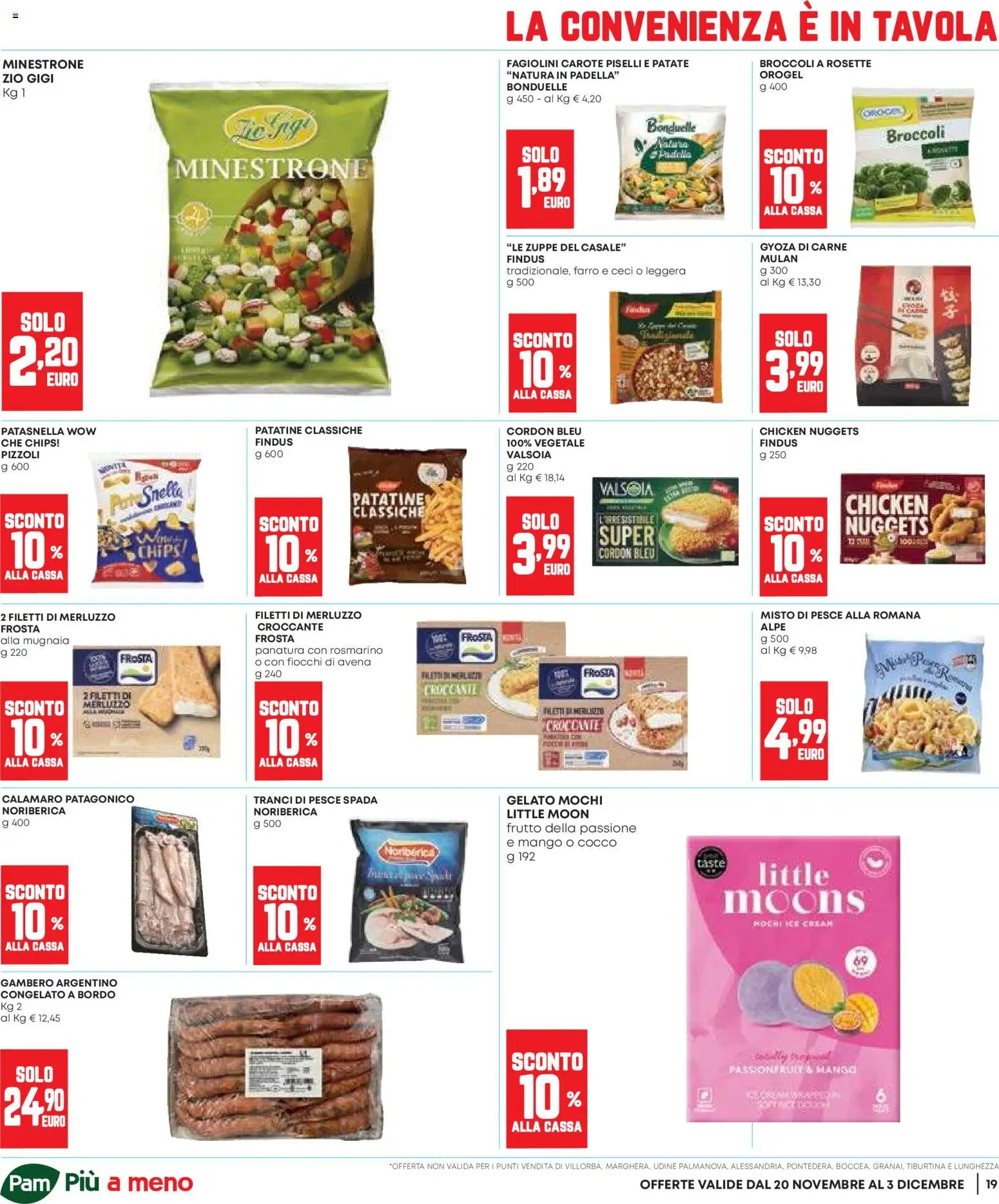 Volantino Panorama del 20.11.2025 | Pagina: 19 | Prodotti: Minestrone, Patate, Padella, Farro