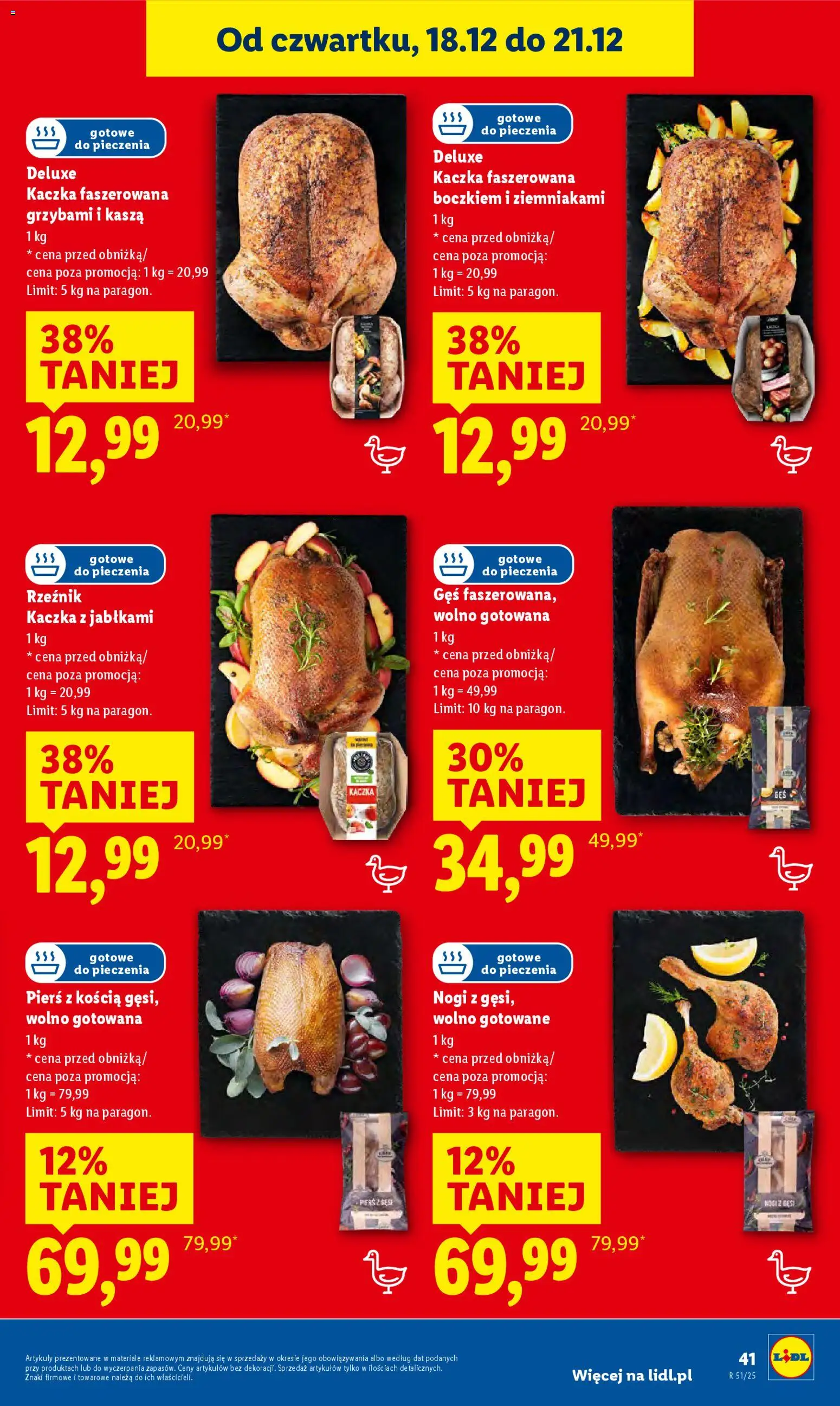 Lidl Gazetka od 18.12.2025 | Strona: 43 | Produkty: Kasza, Pierś z gęsi, Gęś, Kaczka