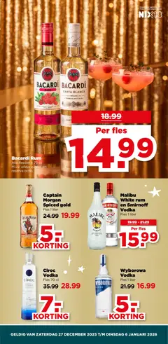 Bacardi Rum, Alle flessen à 70 cl M.u.v. añeja quatro en reserva ocho - Voorbeeld van een folder van Plus, geldig van 27.12.2025 | Pagina: 16