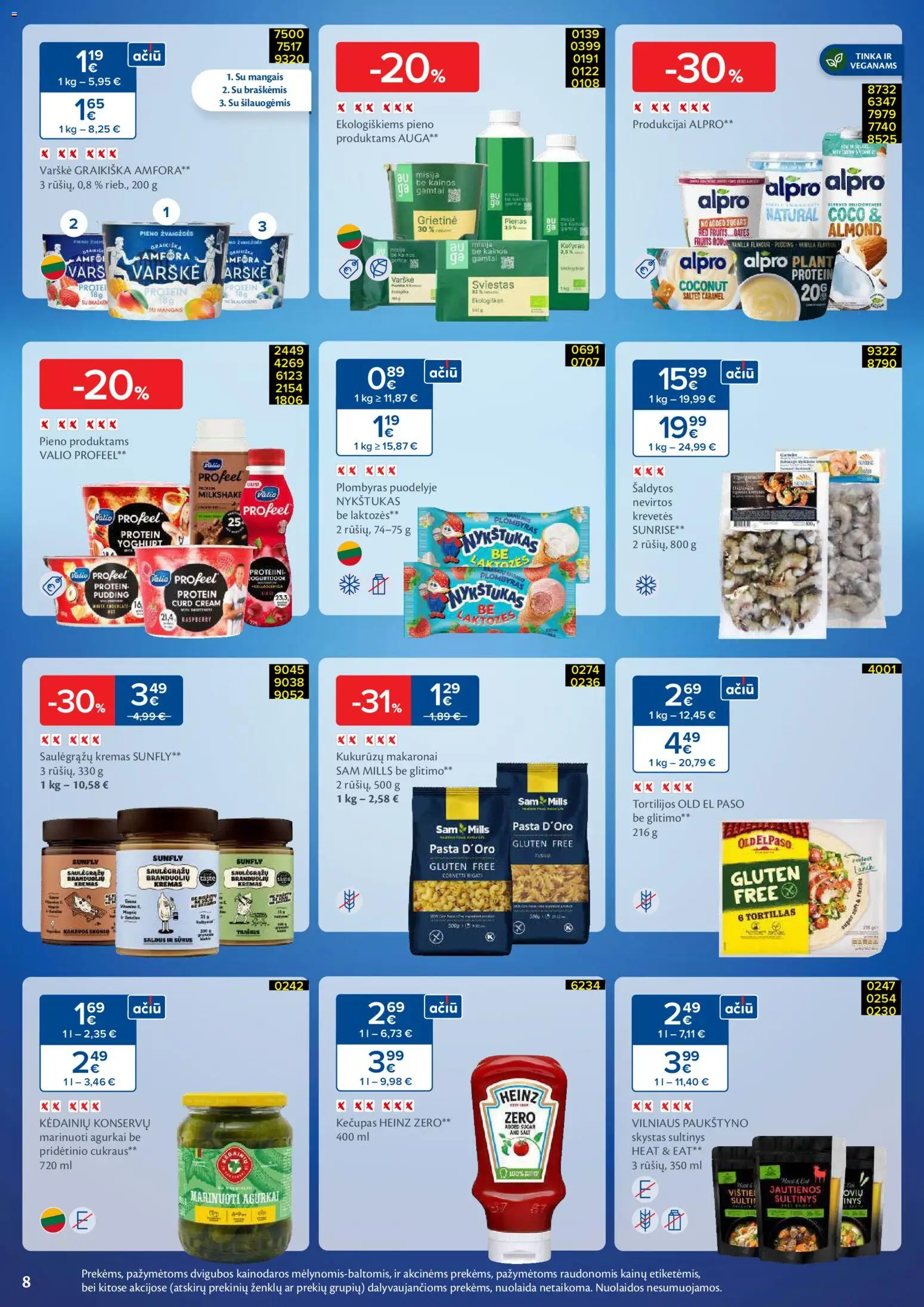 MAXIMA akcijos nuo 27.01.2026 | Puslapis: 8 | Prekių: Agurkai, Plombyras, Makaronai, Kečupas