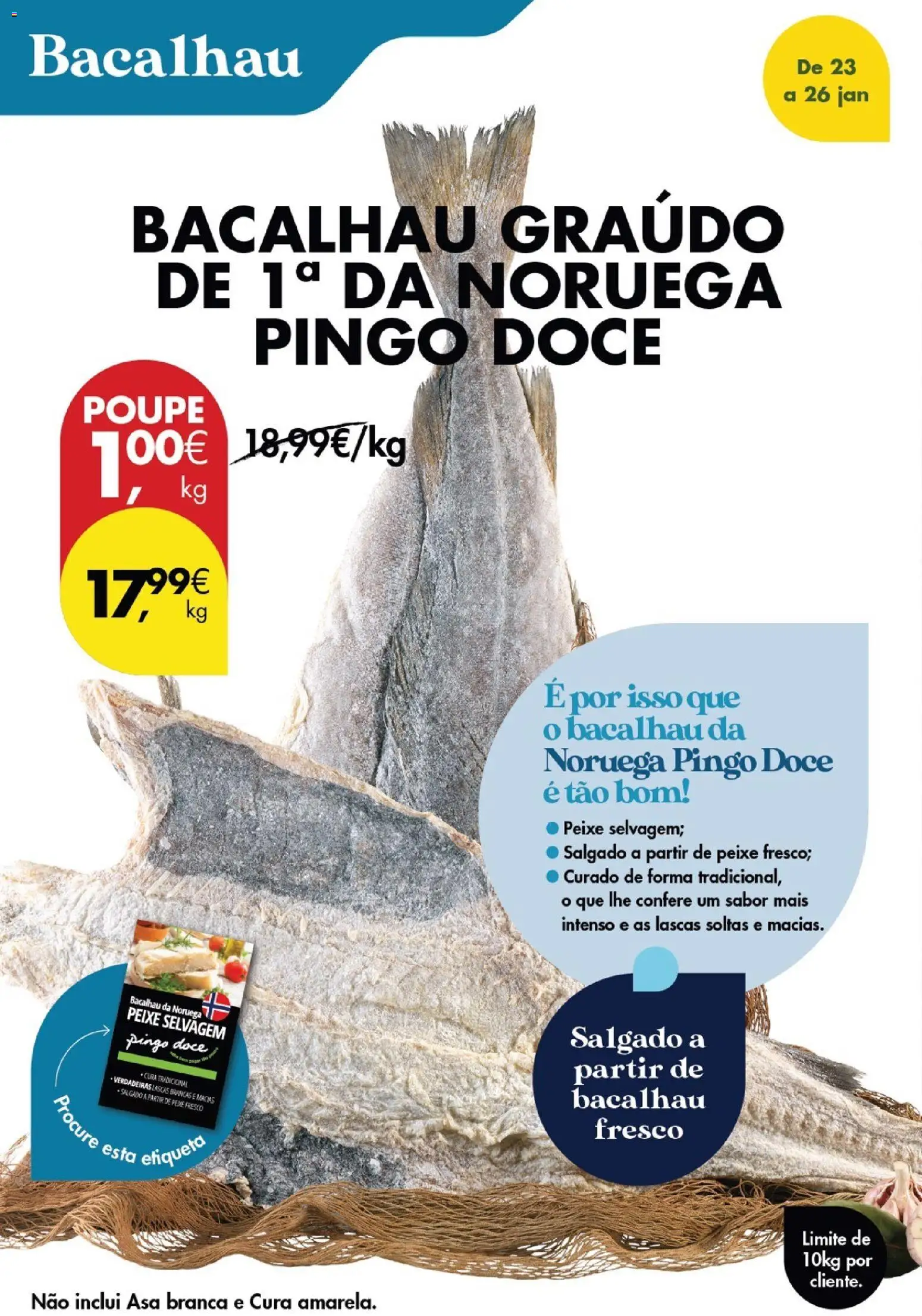 Pingo Doce Poupe este Fim de Semana │ válido de 23.01.2026 | Página: 4 | Produtos: Bacalhau, Peixe