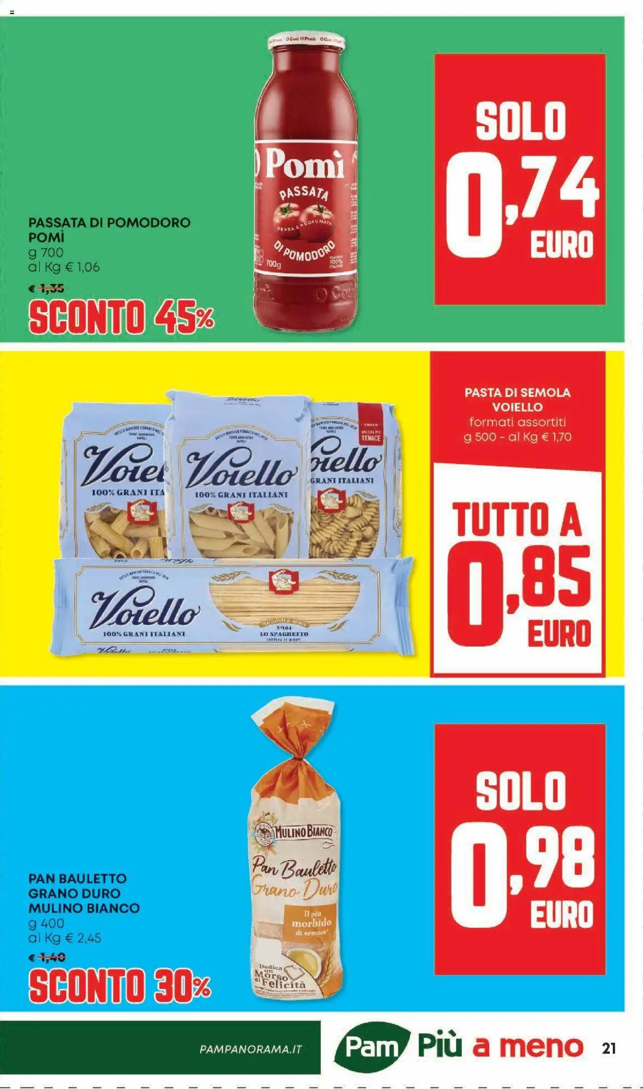 Volantino Panorama del 07.08.2025 | Pagina: 21 | Prodotti: Pomodoro, Pasta, Passata di pomodoro