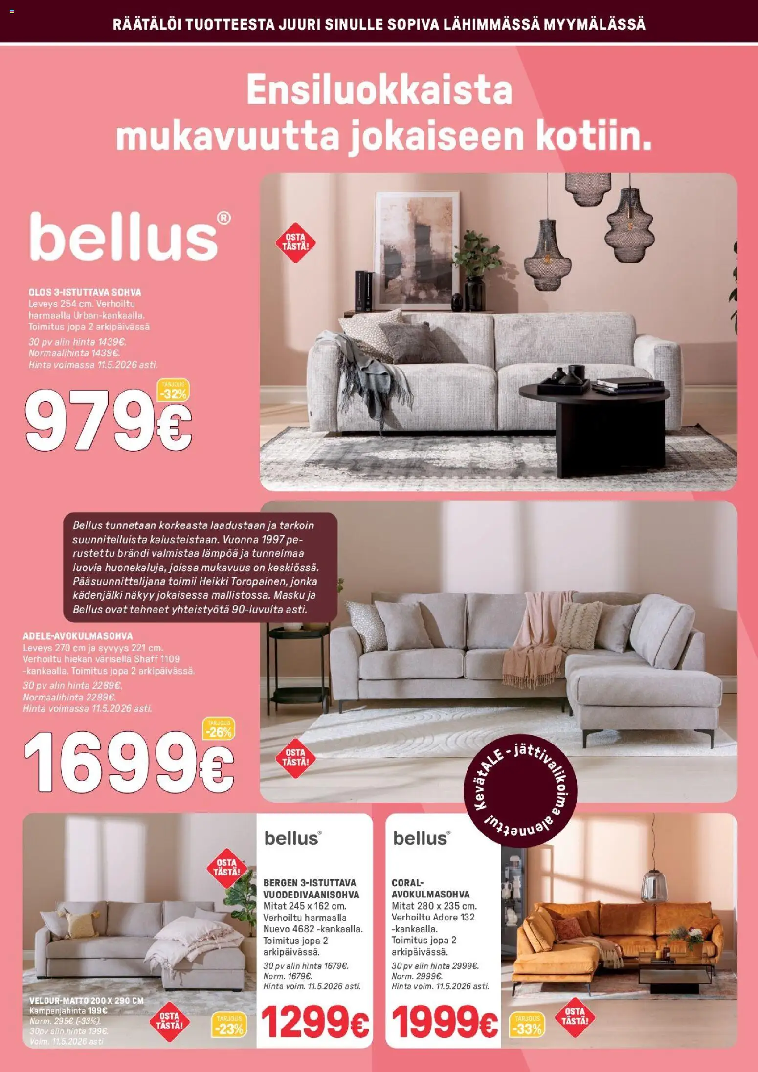 Masku tarjoukset – voimassa 28.04.2026 alkaen | Sivu: 16 | Tuotteet: Sohva, Avokulmasohva