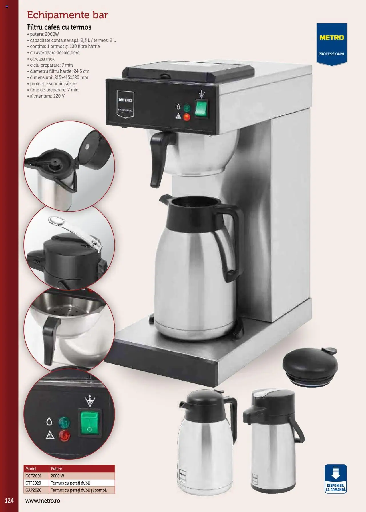 Noul catalog Metro – valabil de la 17.09.2025 | Pagină: 124 | Produse: Carcasă, Termos, Cafea, Apă