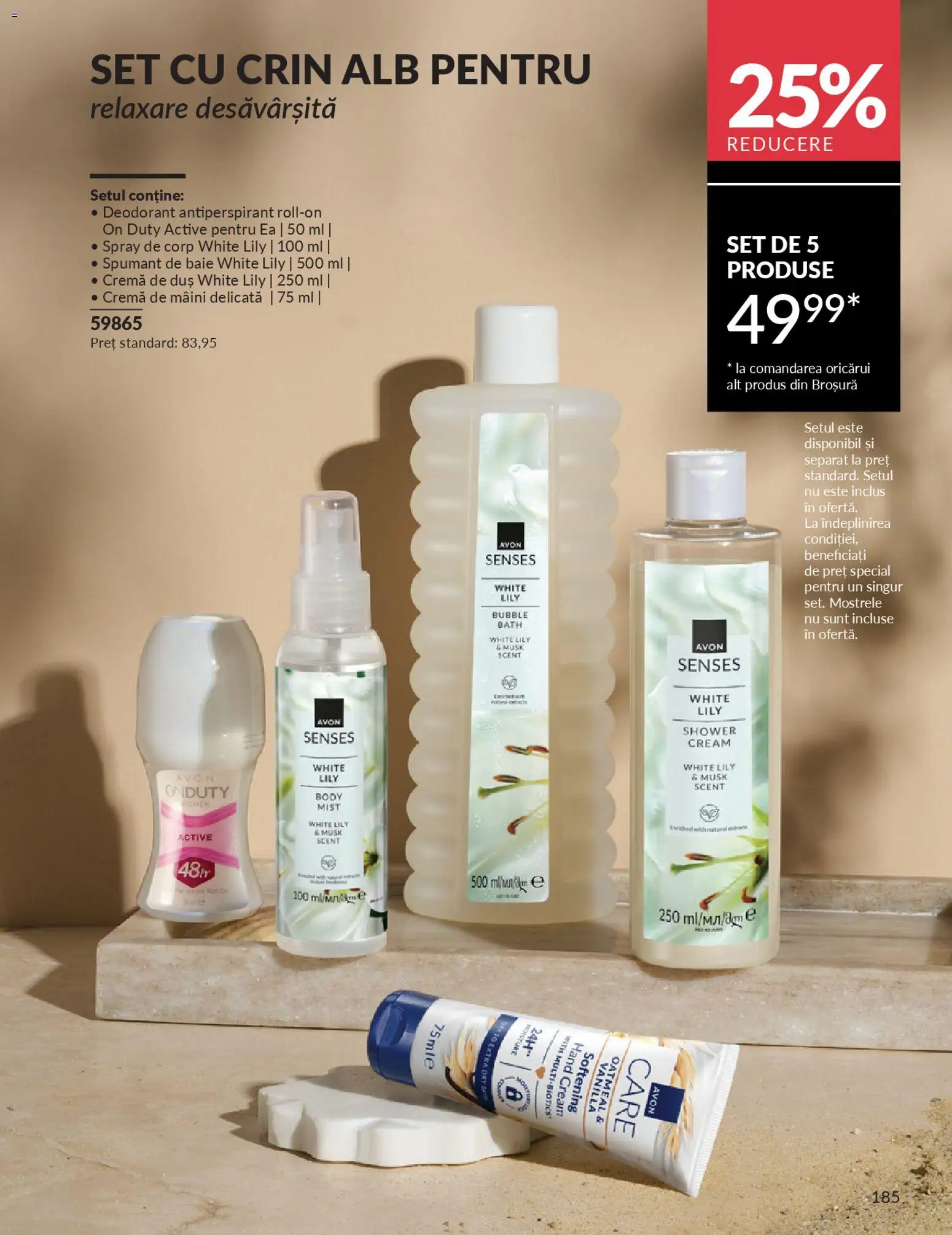 Noul catalog Avon – valabil de la 01.01.2026 | Pagină: 187 | Produse: Cremă, Cremă de mâini, Deodorant, Spumant de baie
