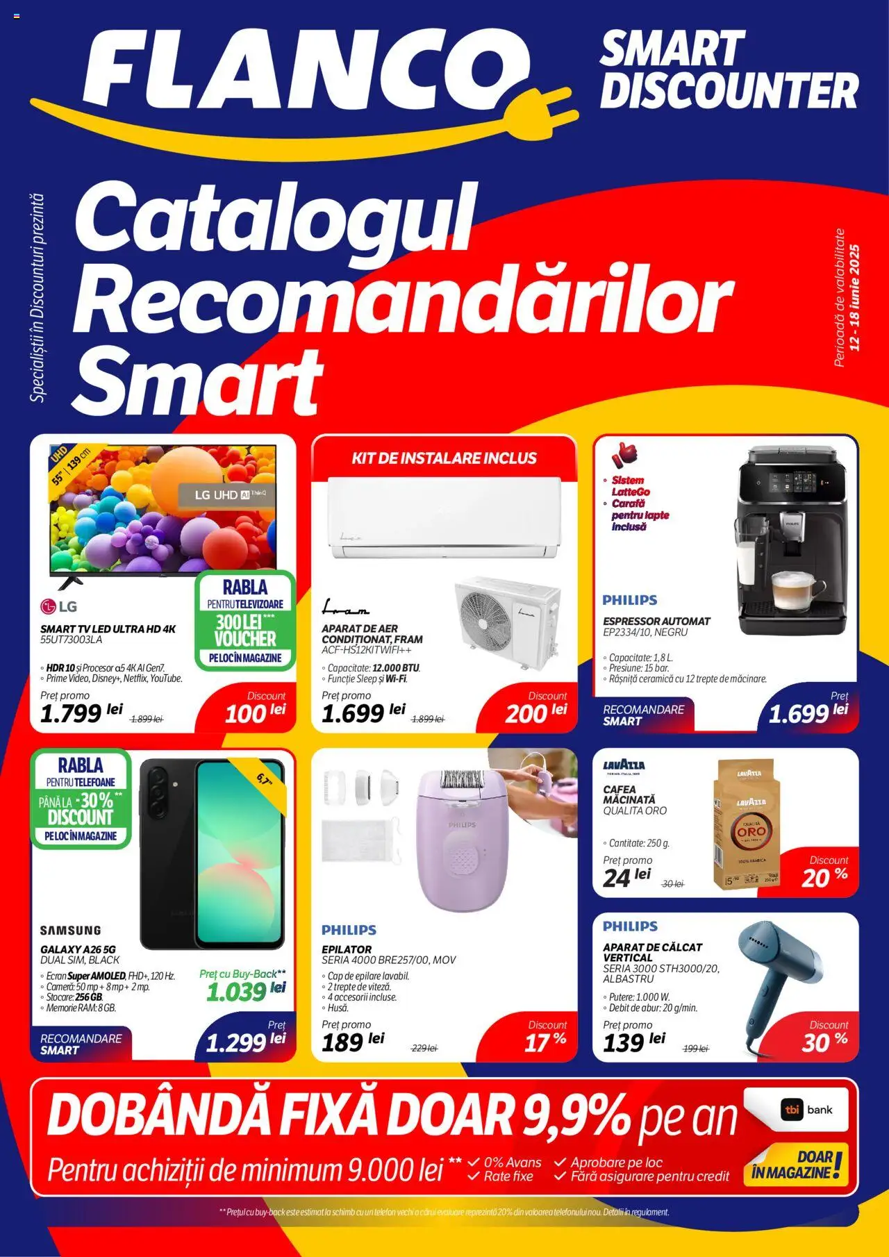 Catalog Flanco – valabil de la 12.06.2025 | Pagină: 1 | Produse: Espressor, Aparat de călcat, Telefon, Lapte