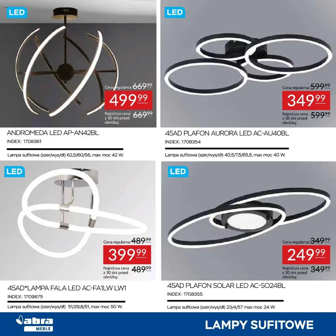 Abra meble Gazetka od 23.09.2025 | Strona: 8 | Produkty: Lampa