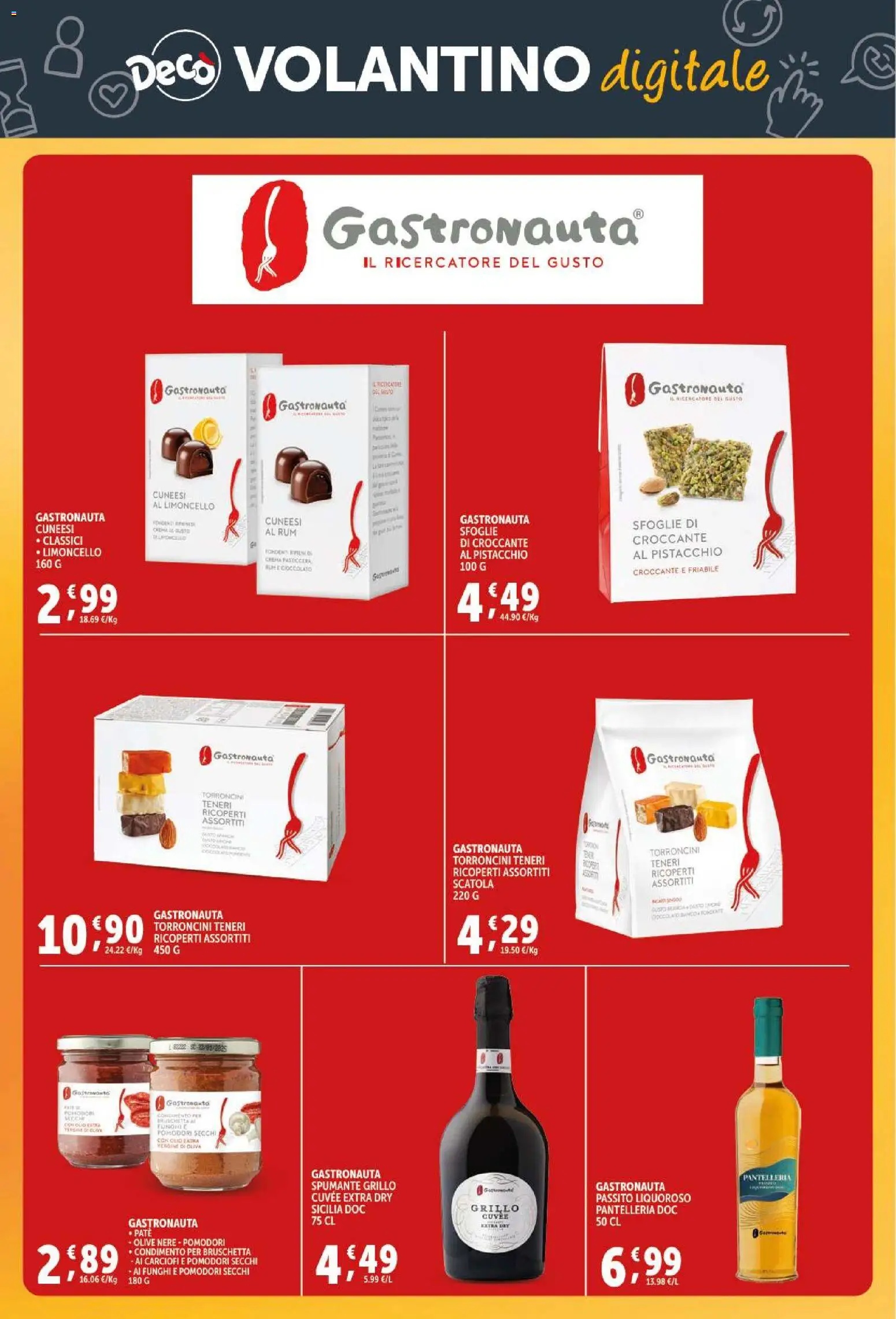 Volantino Decò del 15.12.2025 | Pagina: 42 | Prodotti: Cioccolato, Carciofi, Rum, Limoncello