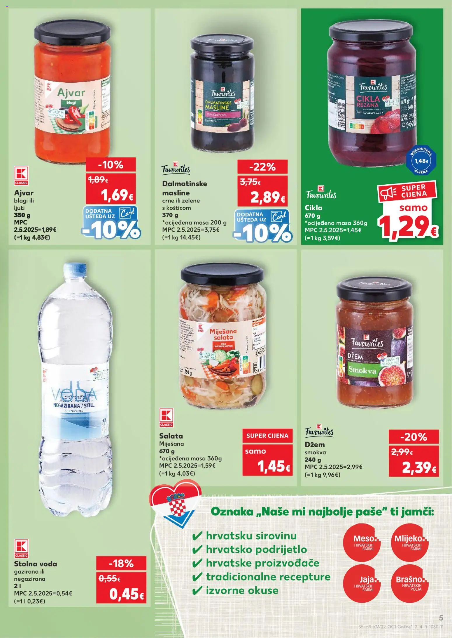 Kaufland katalog | vrijedi od 07.01.2026 | Stranica: 5 | Proizvodi: Ajvar, Salata, Brašno, Cikla