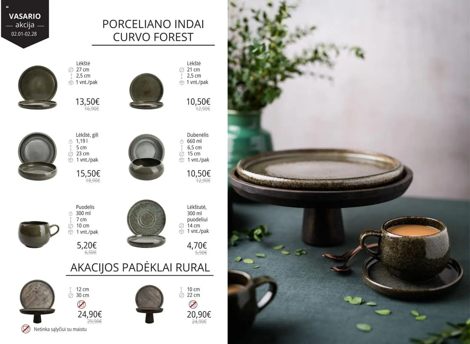 ePromo akcijos nuo 01.02.2026 | Puslapis: 5 | Prekių: Puodelis, Lėkštė, Indai