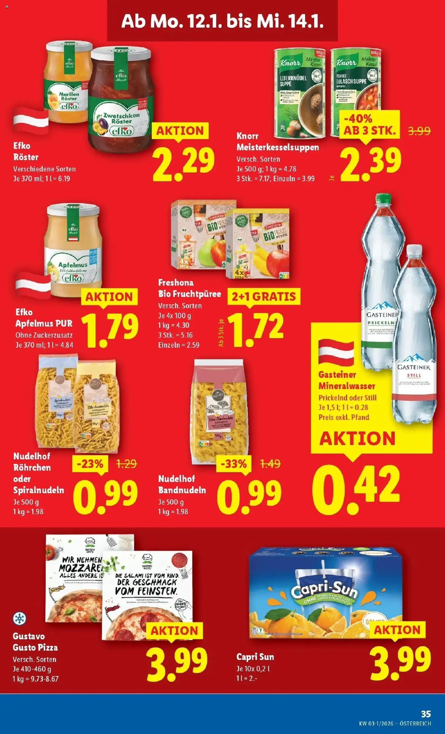 Lidl Flugblatt - Wien, Langenzersdorf, Zwettl gültig ab 08.01.2026 | Seite: 41 | Produkte: Salami, Pizza