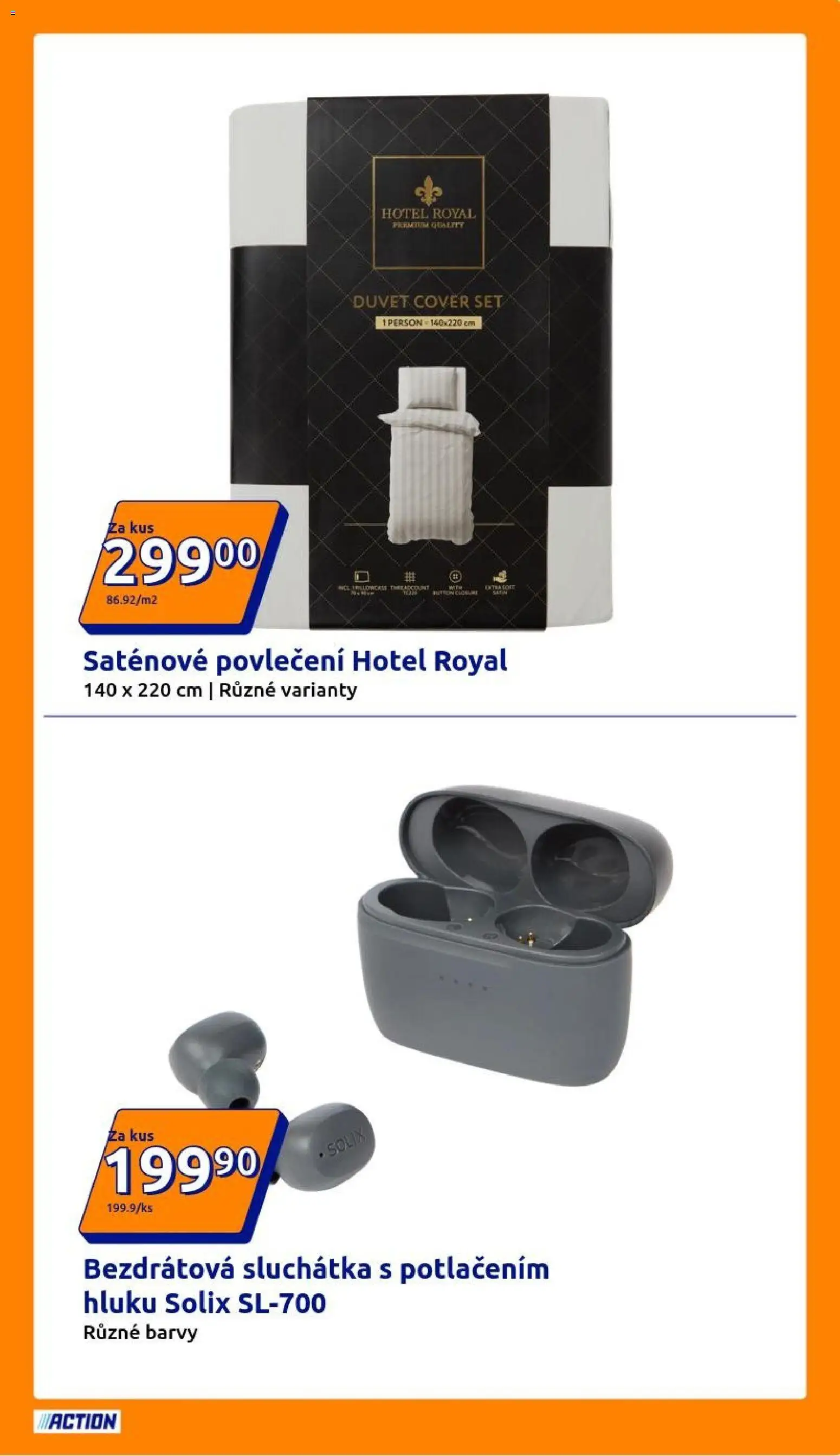 Action leták od 11.03.2026 | Strana: 9 | Produkty: Sluchátka, Barvy, Bezdrátová sluchátka, Saténové povlečení