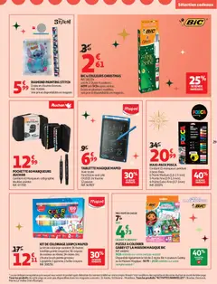 Auchan - Prévisualisation de Auchan - Bon Noël et Bonnes Affaires : Sélection cadeaux valide à partir de 02.12.2025 | Page: 29 | Produits: Tablette, Base, Stylet, Crayons de couleur