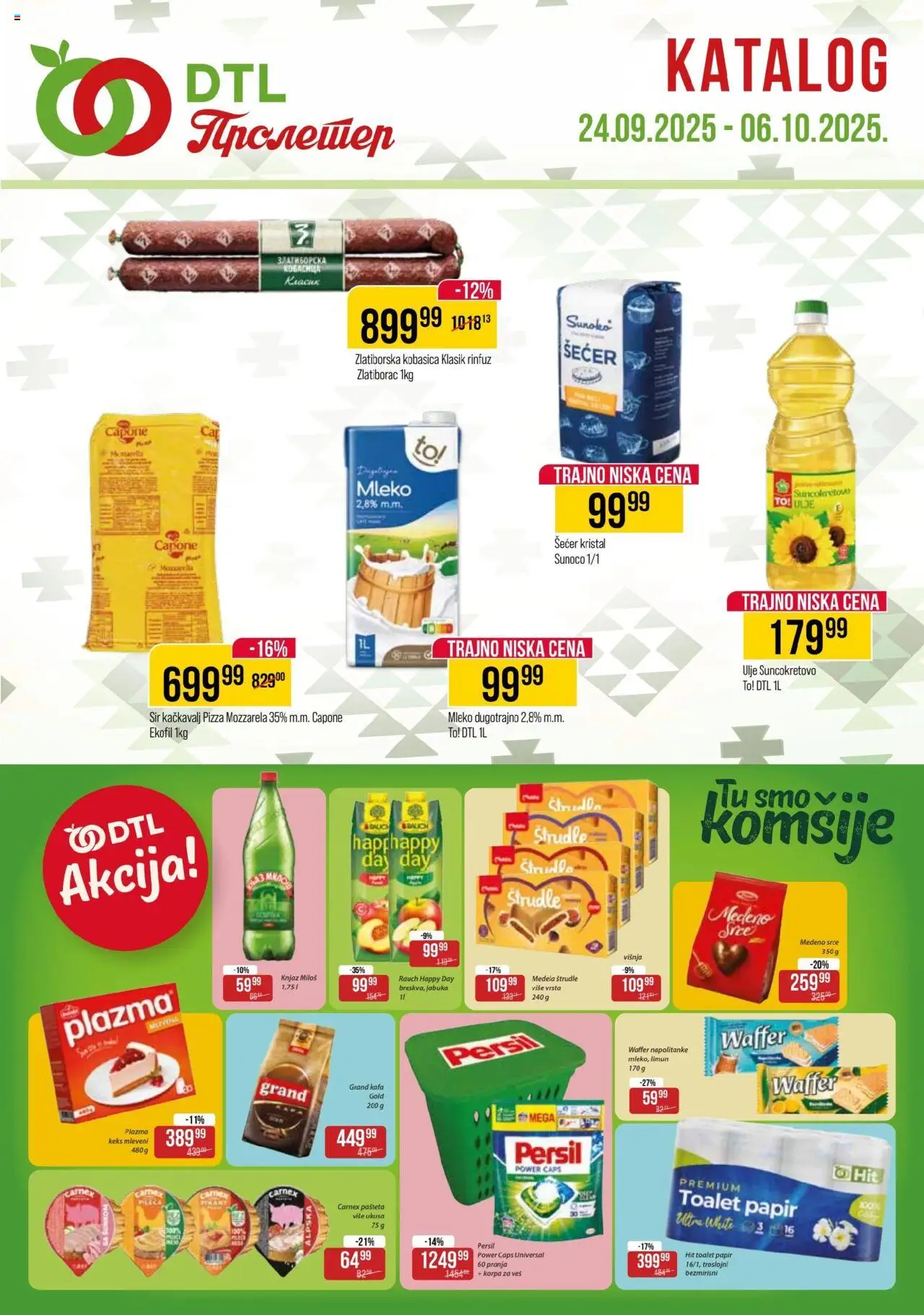 Metalac Proleter katalog - važi od 24.09.2025 | Strana: 1 | Proizvode: Keks, Višnja, Sir, Kačkavalj