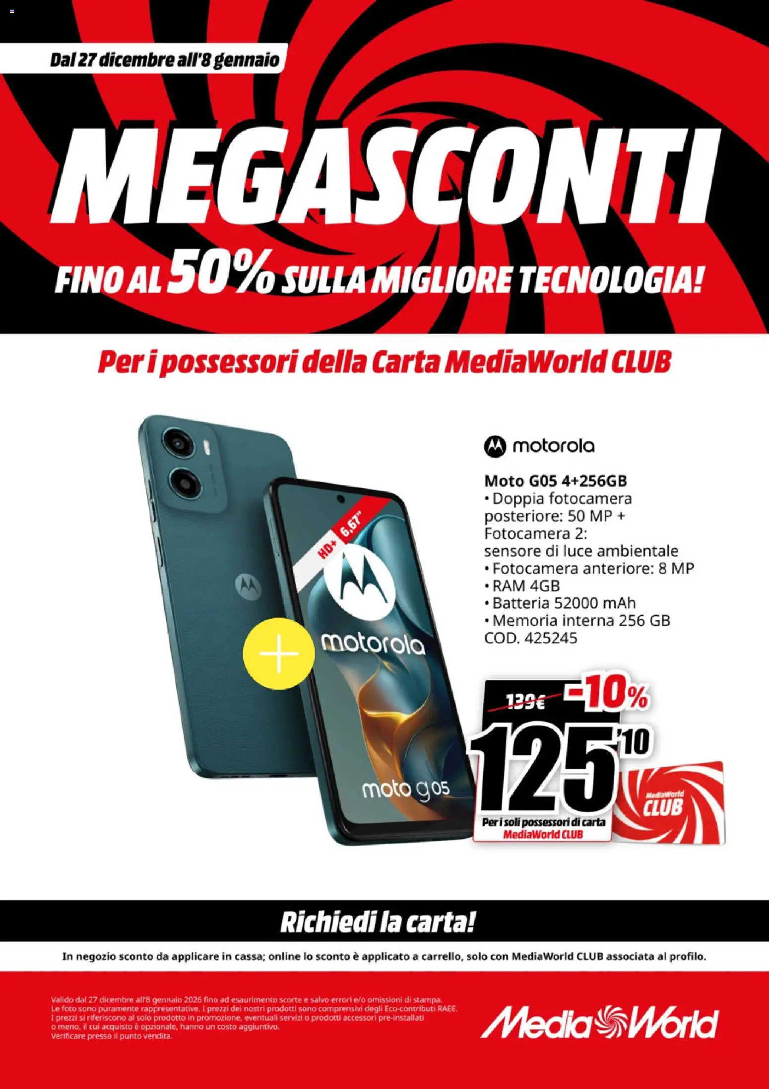Volantino Media World del 27.12.2025 | Pagina: 8 | Prodotti: Fotocamera, Batteria