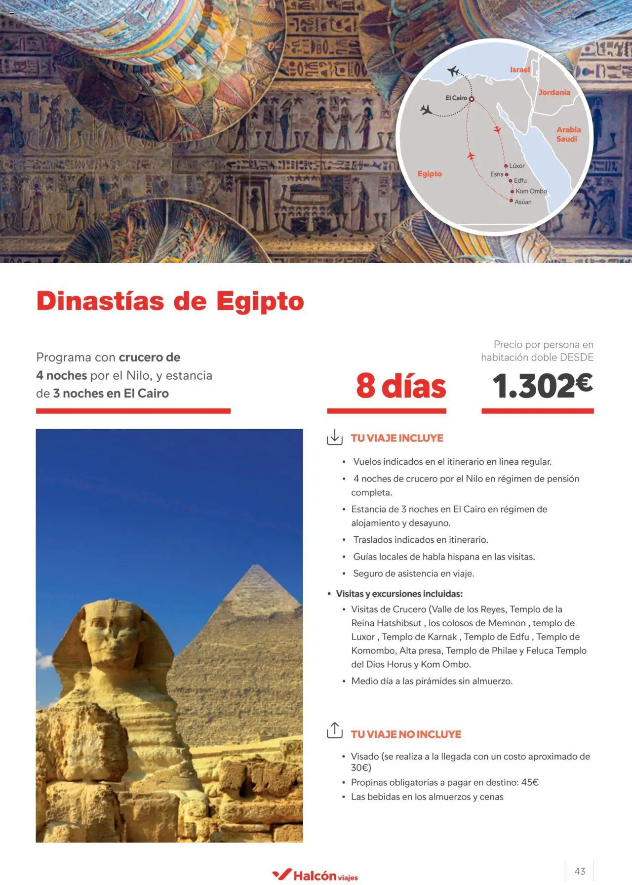 Halcón Viajes Egipto │ válido desde el 15.04.2024 | Página: 43