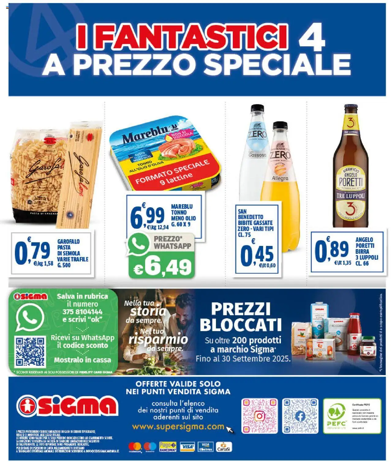 Volantino SIGMA del 16.08.2025 | Pagina: 20 | Prodotti: Birra, Pasta, Tonno, Bibite