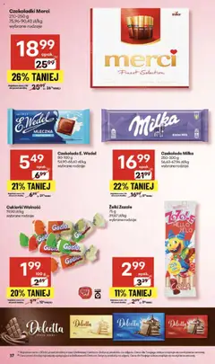 Delikatesy Centrum Gazetka od 11.09.2025 | Strona: 37 | Produkty: Merci, Czekolada milka, Żelki, Czekolada