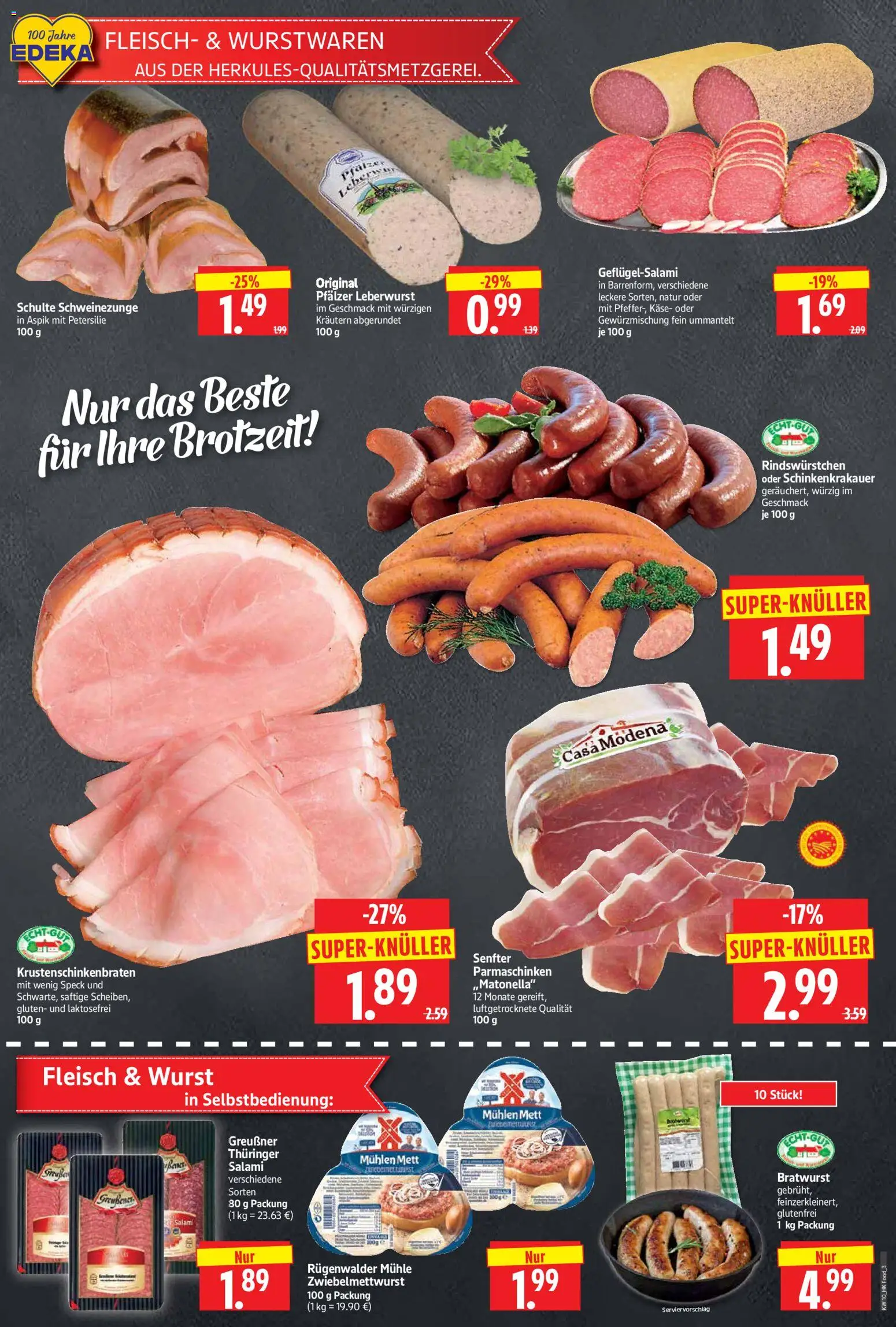 HERKULES Prospekt 	 – gültig ab 02.03.2026 | Seite: 3 | Produkte: Käse, Bratwurst, Wurst, Petersilie
