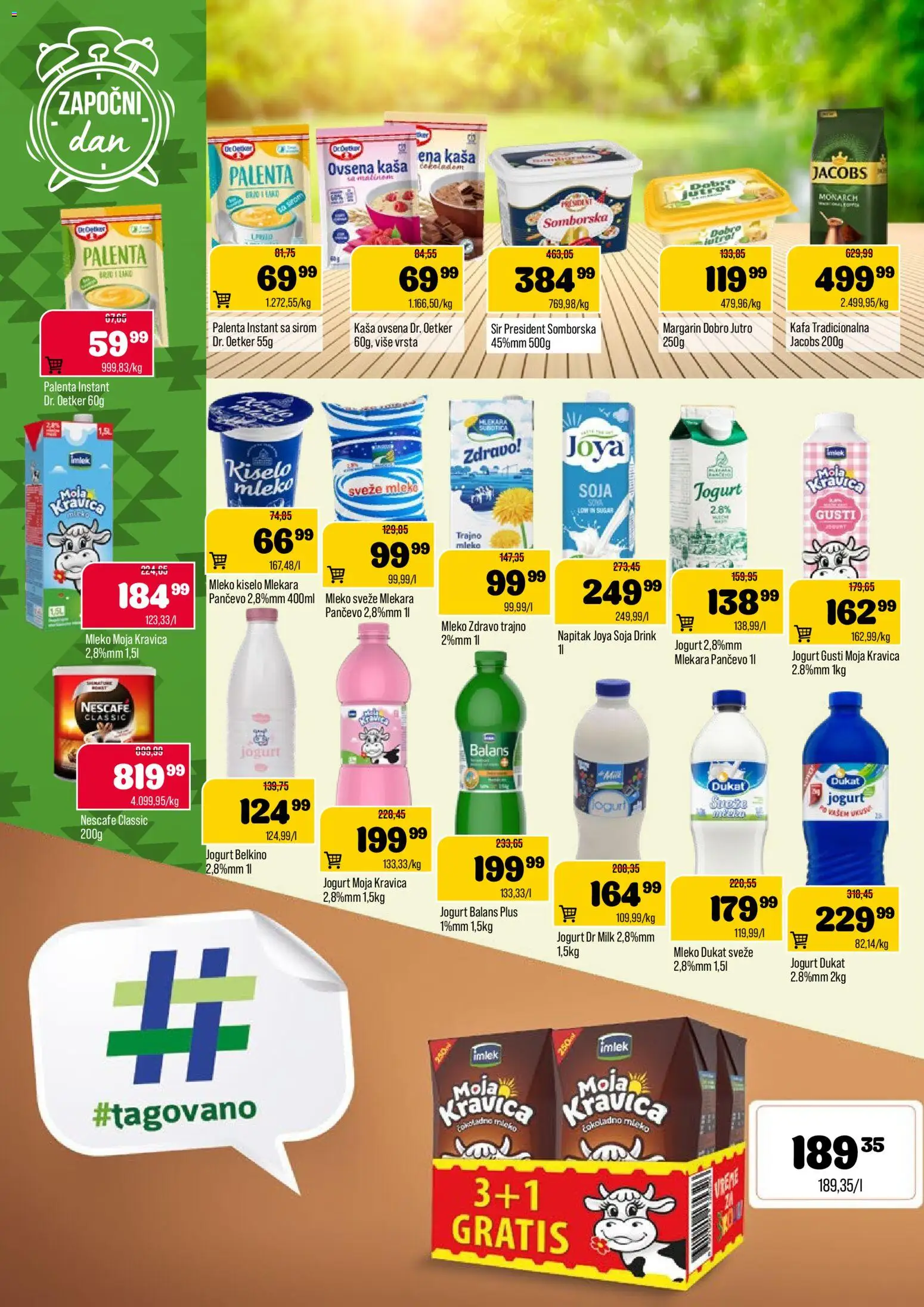 Podunavlje katalog - važi od 19.11.2025 | Strana: 4 | Proizvode: Palenta, Mleko, Jogurt, Nescafé