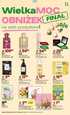 Pogląd oferty "Drogerie Natura gazetka" - ważna od 31.03.2026 | Strona: 2 | Produkty: Krem, Fixer, Ręcznik papierowy, Woda