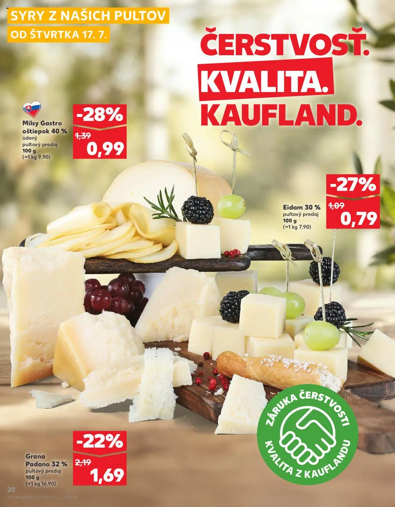 Kaufland Senica │ platný od 17.07.2025 | Strana: 20 | Produkty: Eidam