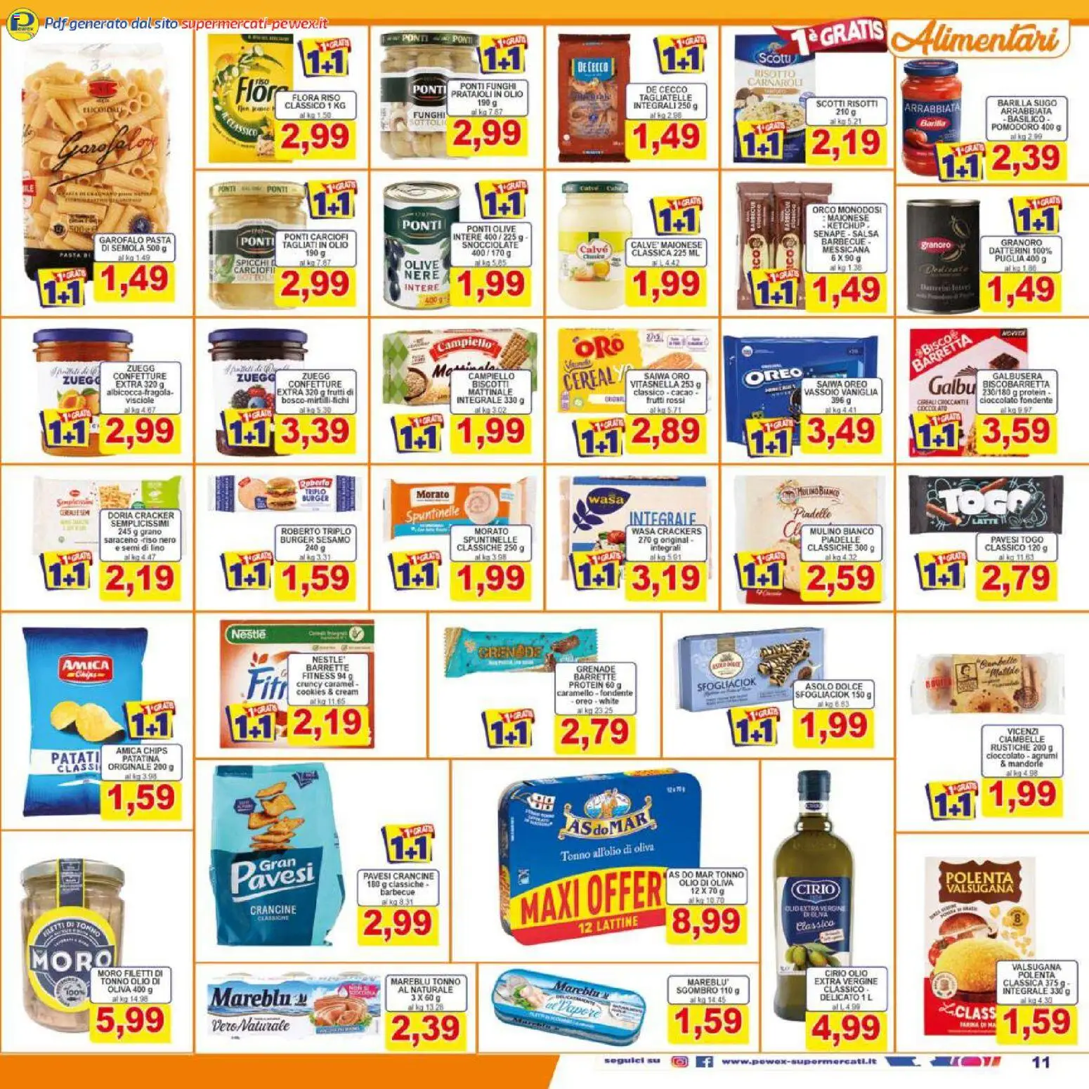 Volantino Pewex del 13.02.2026 | Pagina: 11 | Prodotti: Riso, Cereali, Funghi, Sugo