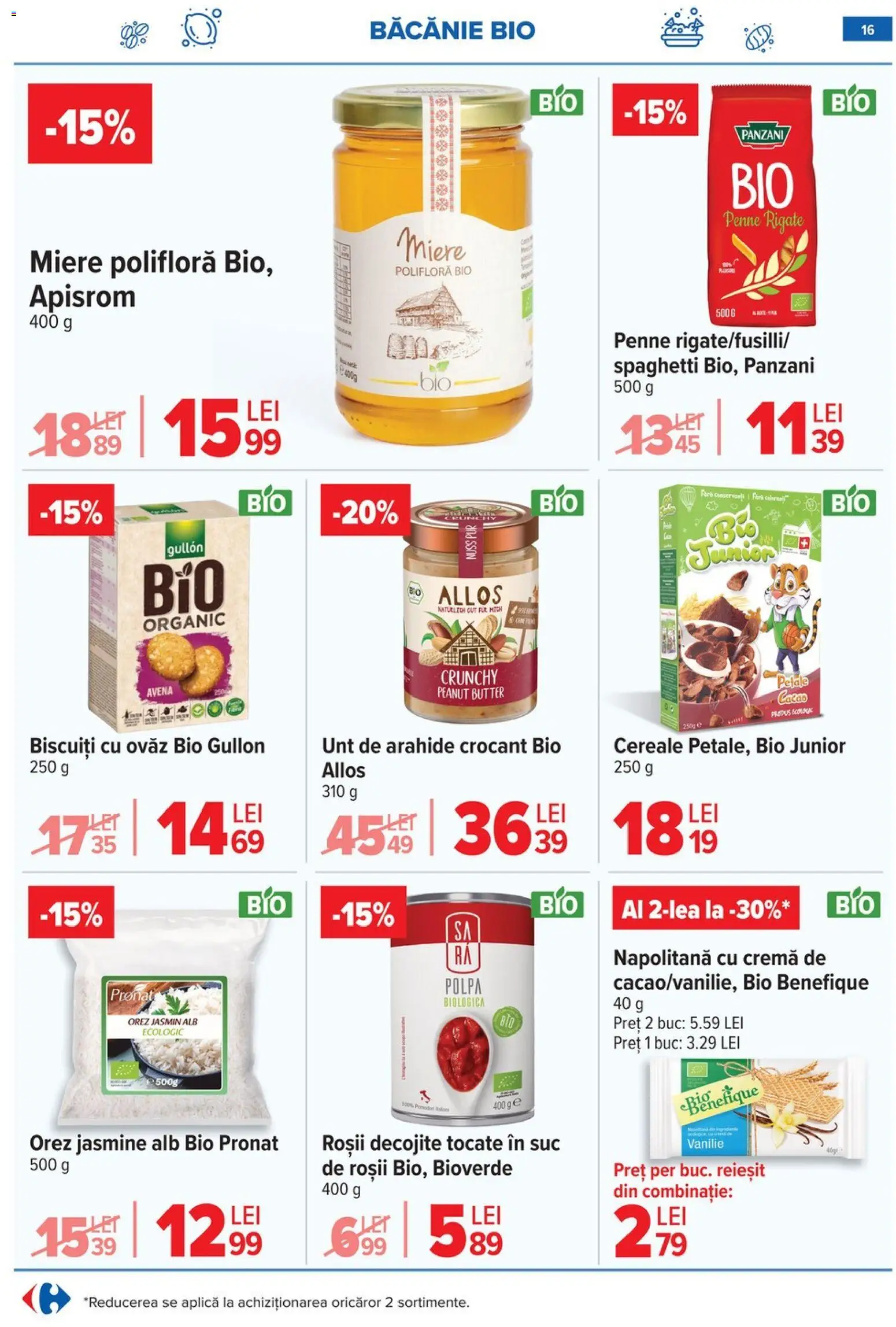 Noul catalog Carrefour – valabil de la 04.02.2026 | Pagină: 18 | Produse: Miere polifloră, Cremă, Unt de arahide, Cereale
