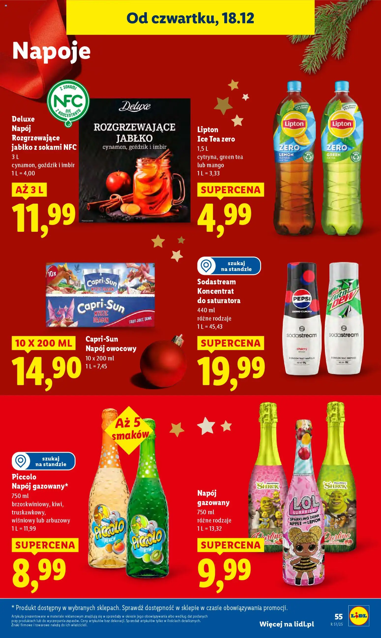 Lidl Gazetka od 18.12.2025 | Strona: 57 | Produkty: Mango, Napoje, Pepsi, Sodastream