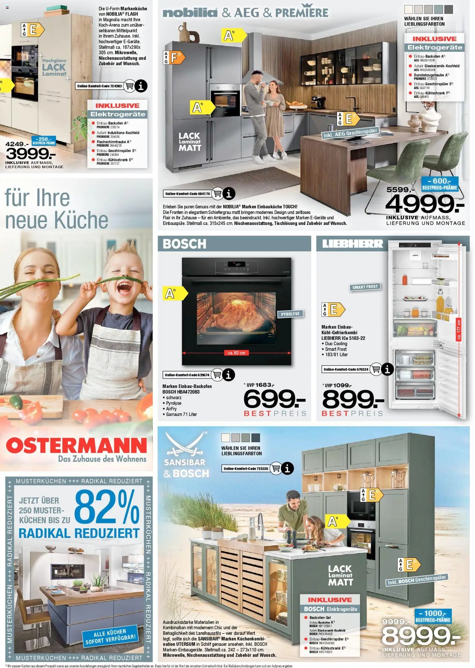 Ostermann Prospekt 	 – gültig ab 25.10.2025 | Seite: 11 | Produkte: Bosch, Liebherr, AEG, Einbauküche