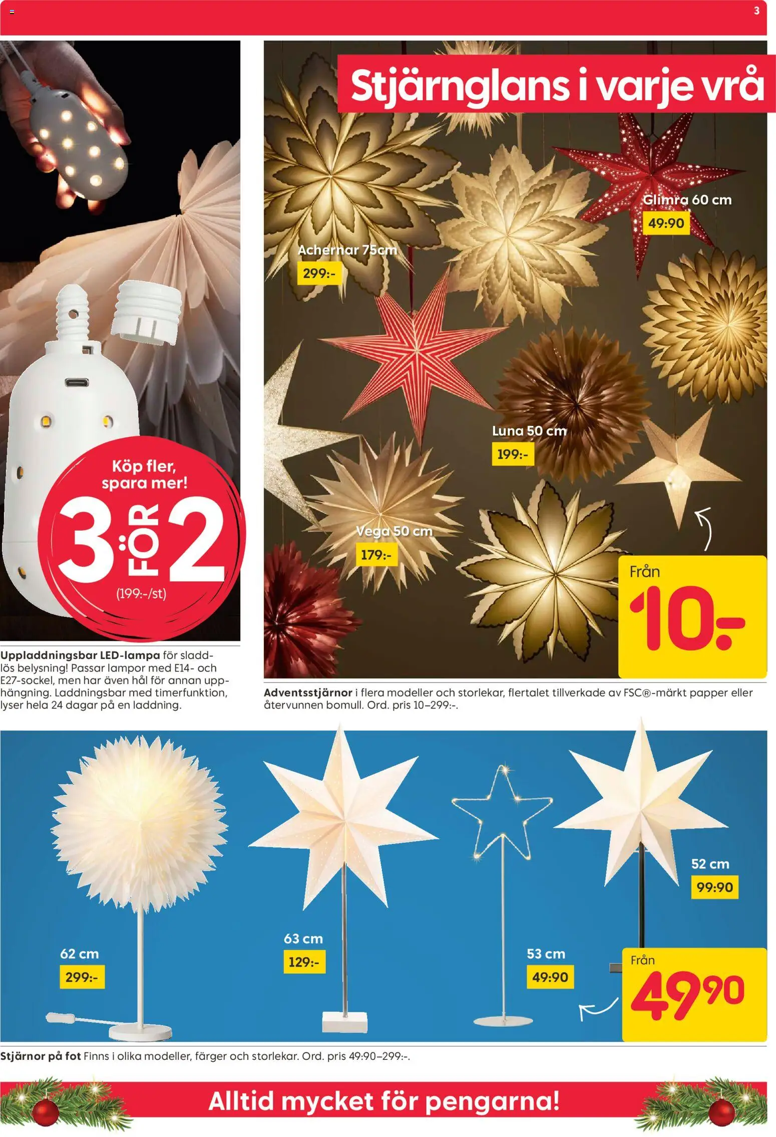 Rusta reklamblad aktuell från 03.11.2025 | Sida: 3 | Produkter: Sladd, Papper