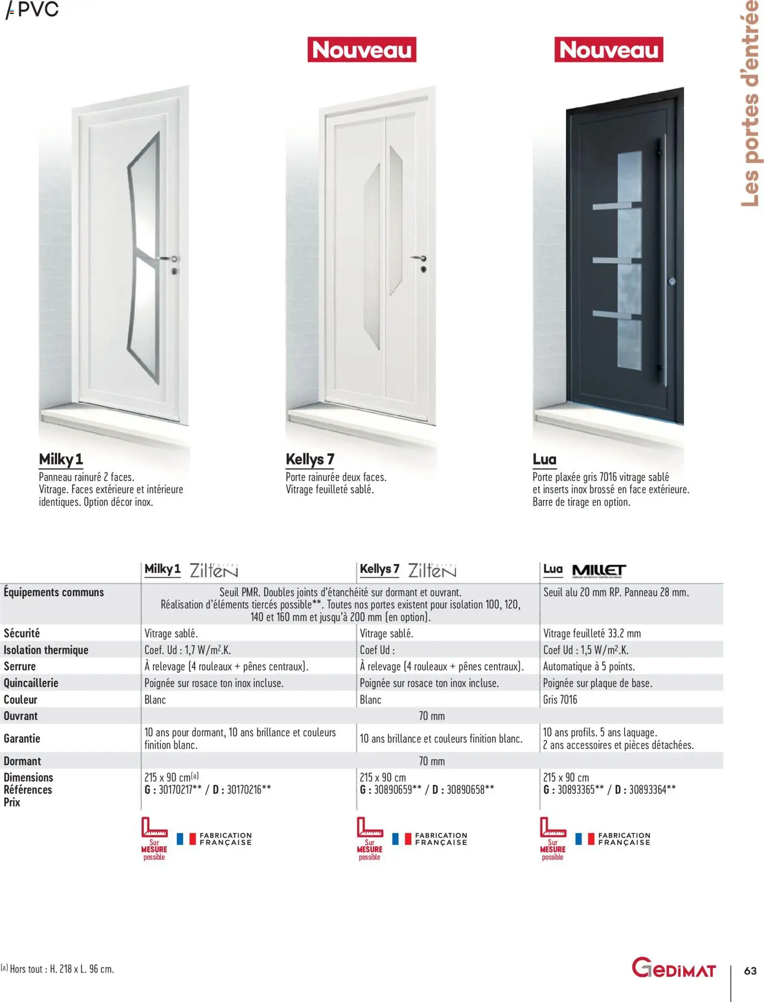 {H1} | Page: 63 | Produits: Brosse, Porte, Portes