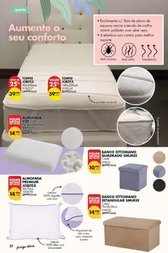 Pré-visualização Pingo Doce - Bazar Primavera válido de 07.04.2026 | Página: 28 | Produtos: Banco, Algodão, Almofada