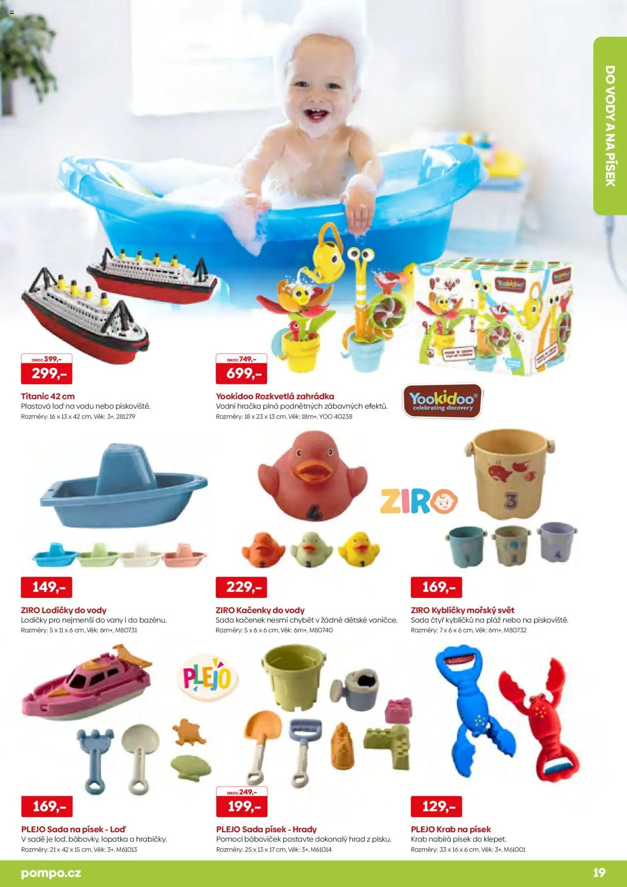 POMPO katalog Léto 2025 od 16.05.2025 | Strana: 19 | Produkty: Lodičky, Písek, Lopatka