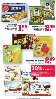 Langnese Eis Cuja Mara Split, und weitere Sorten, tiefgefroren, 340-512 ml ab 20.04.2026 gültig | Seite: 27 | Produkte: Milch, Kinder bueno, Saft, Eis