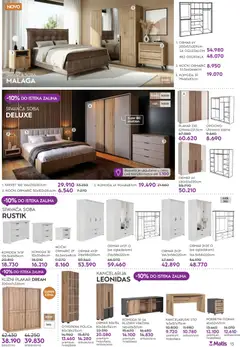Matis katalog - pregled Matis kataloga - važi od 01.03.2026 | Strana: 13 | Proizvode: Krevet, Komoda, Polica, Orah