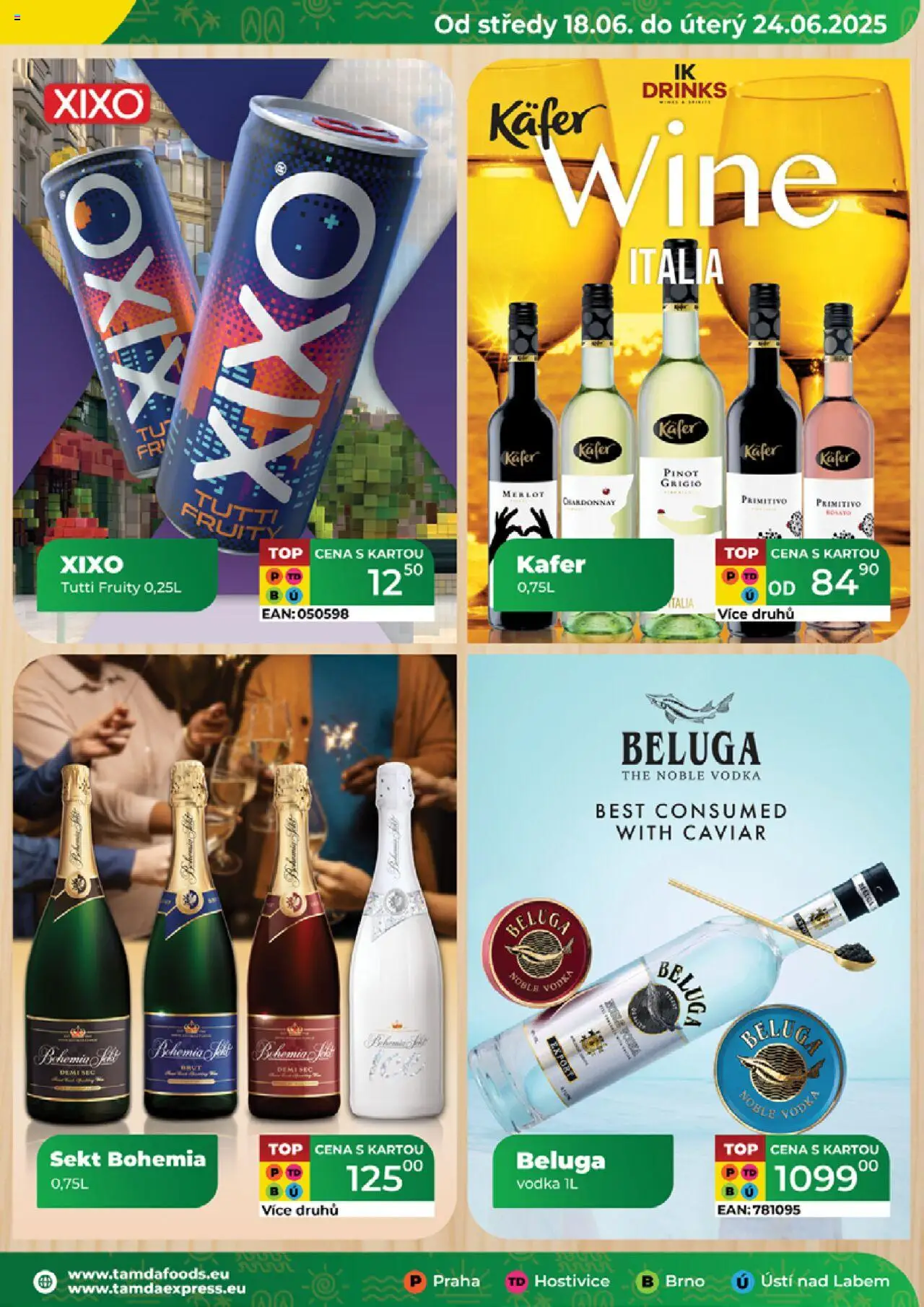 Tamda Foods leták od 18.06.2025 | Strana: 23 | Produkty: Vodka, Merlot, Sekt, Beluga vodka