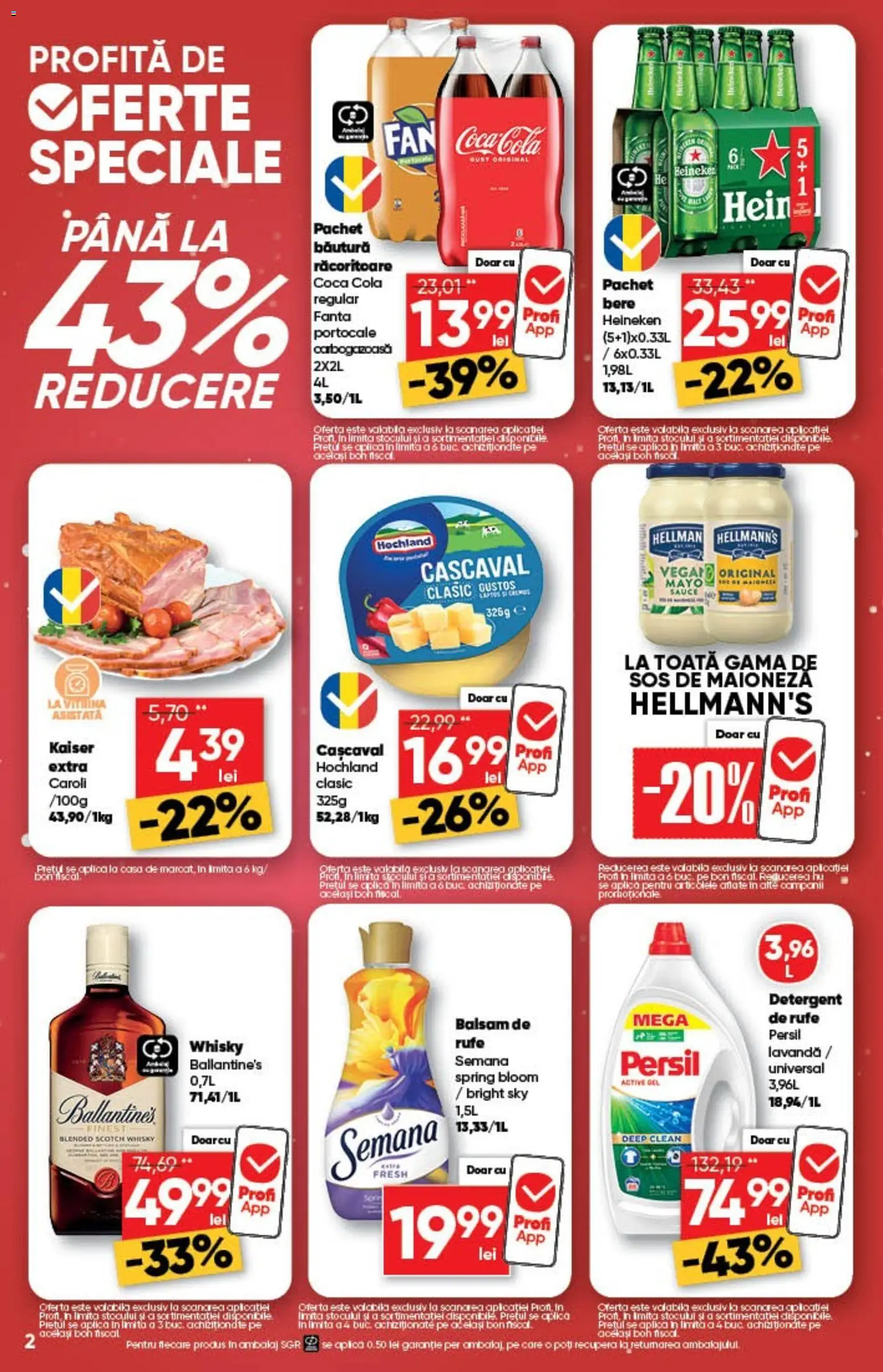 Noul catalog Profi – valabil de la 10.12.2025 | Pagină: 2 | Produse: Vitrină, Bere, Detergent, Sos
