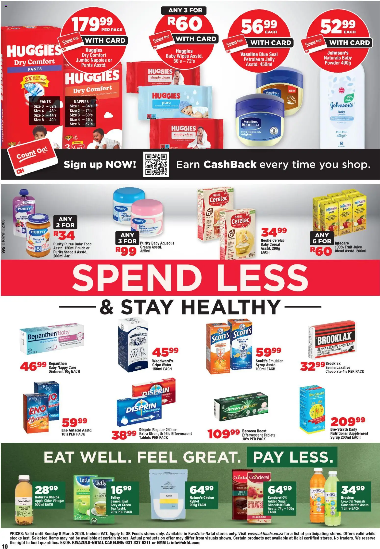 New OK Foods catalogue – valid from 25.02.2026 | Page: 10 | Products: Juice, Vinegar, Beef, Sugar