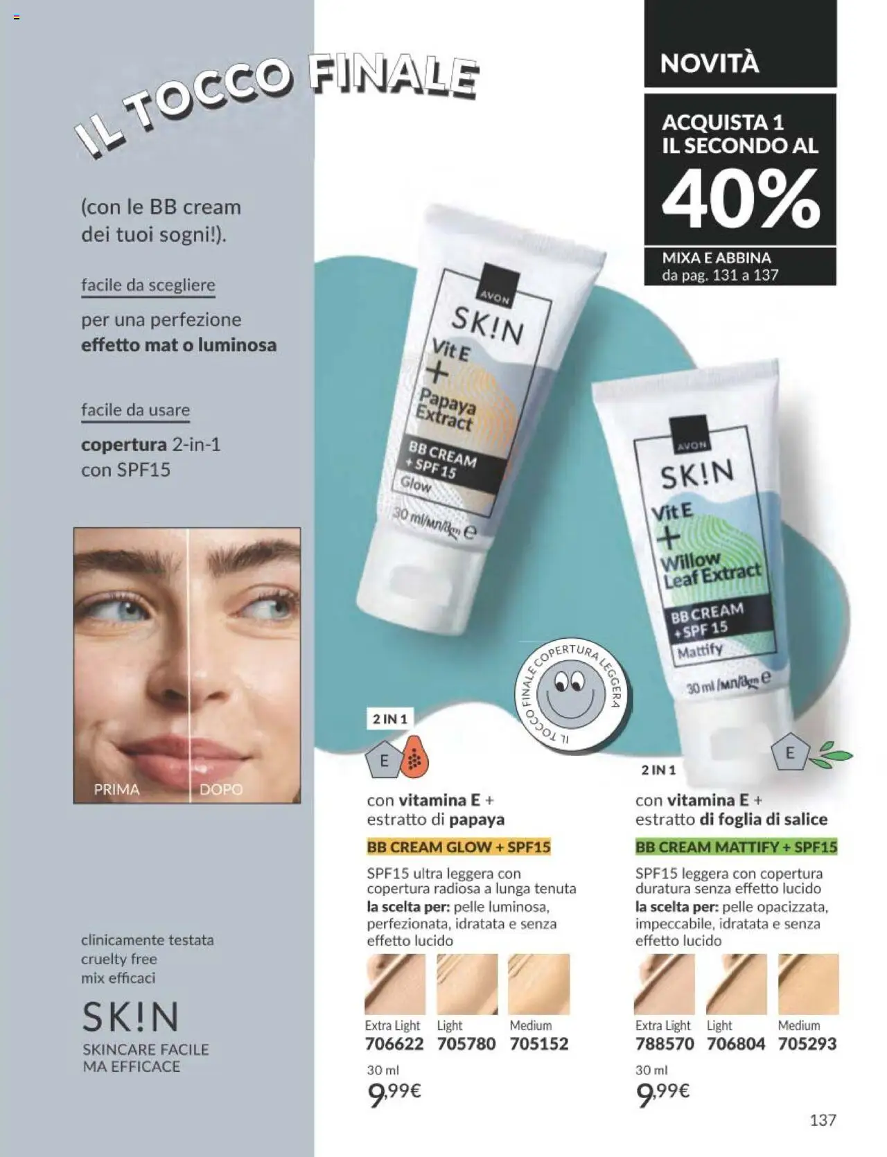 Volantino Avon del 01.09.2025 | Pagina: 137 | Prodotti: BB cream