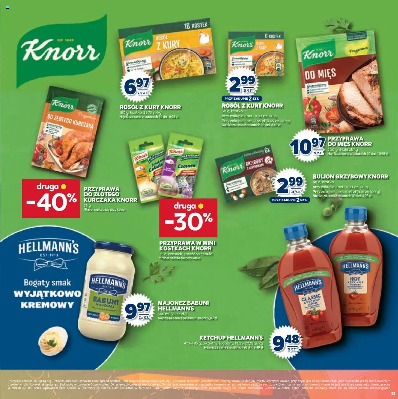 Stokrotka Gazetka - Witaj Szkoło od 13.08.2025 | Strona: 33 | Produkty: Czosnek, Ketchup, Stokrotka, Majonez