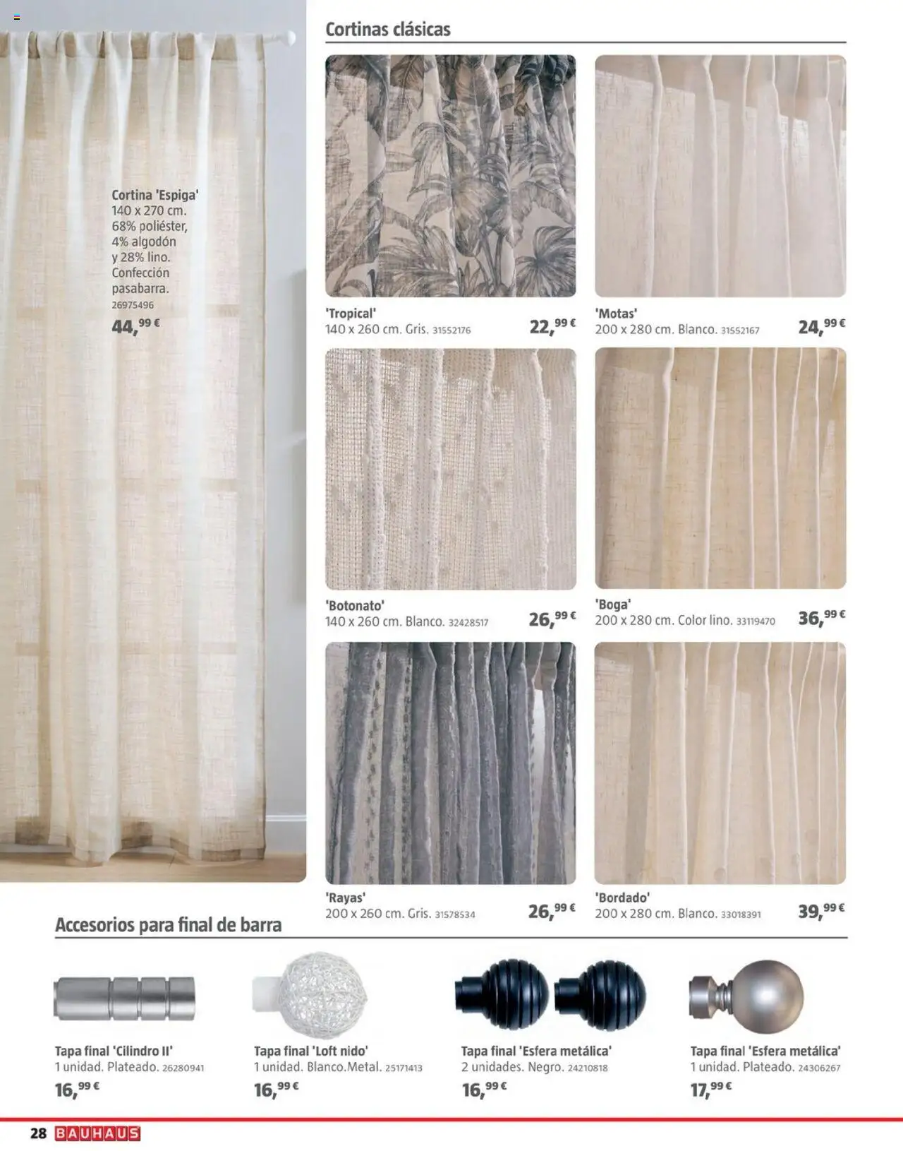Bauhaus - Decoracion │ válido desde el 16.10.2025 | Página: 28 | Productos: Cortina