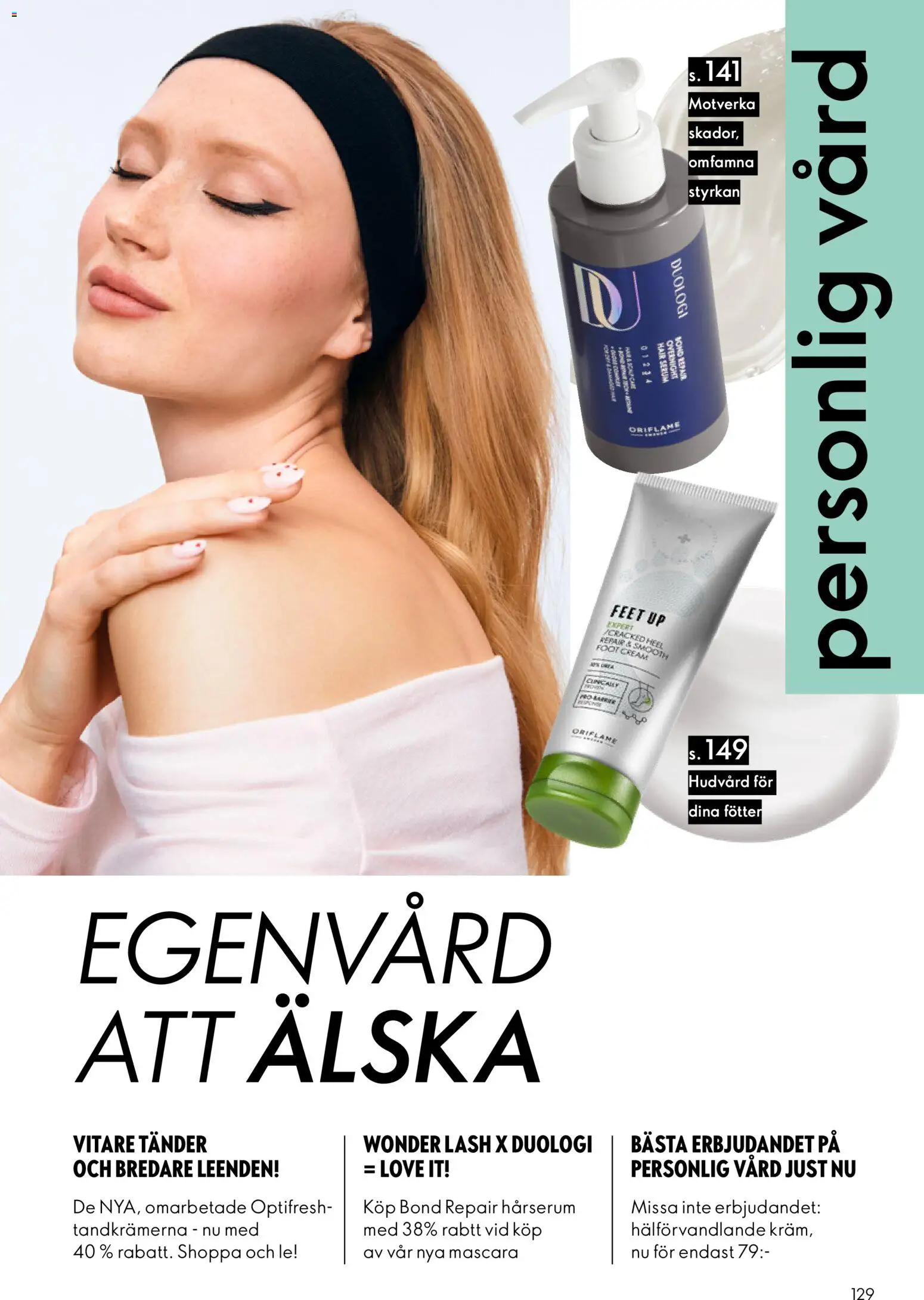 Oriflame reklamblad aktuell från 28.01.2026 | Sida: 129 | Produkter: Mascara, Serum, Kräm
